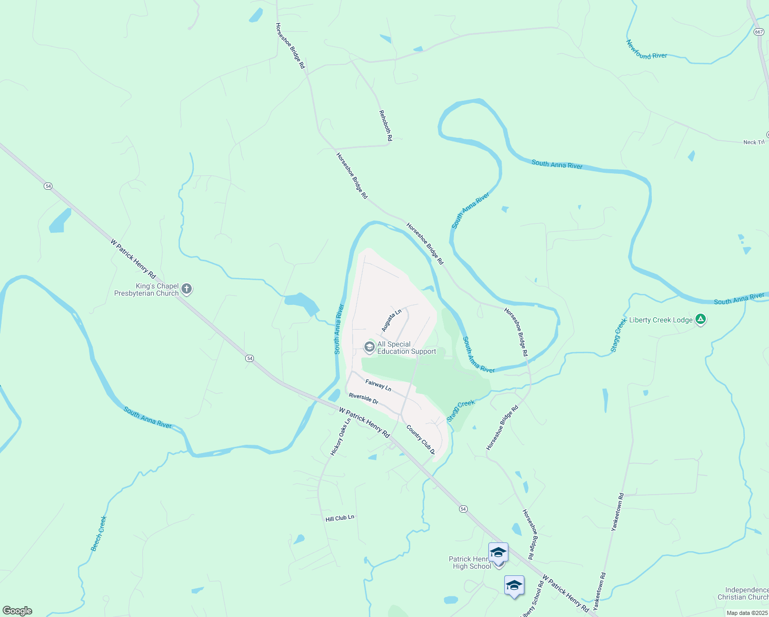 map of restaurants, bars, coffee shops, grocery stores, and more near 13035 Masters Court in Ashland