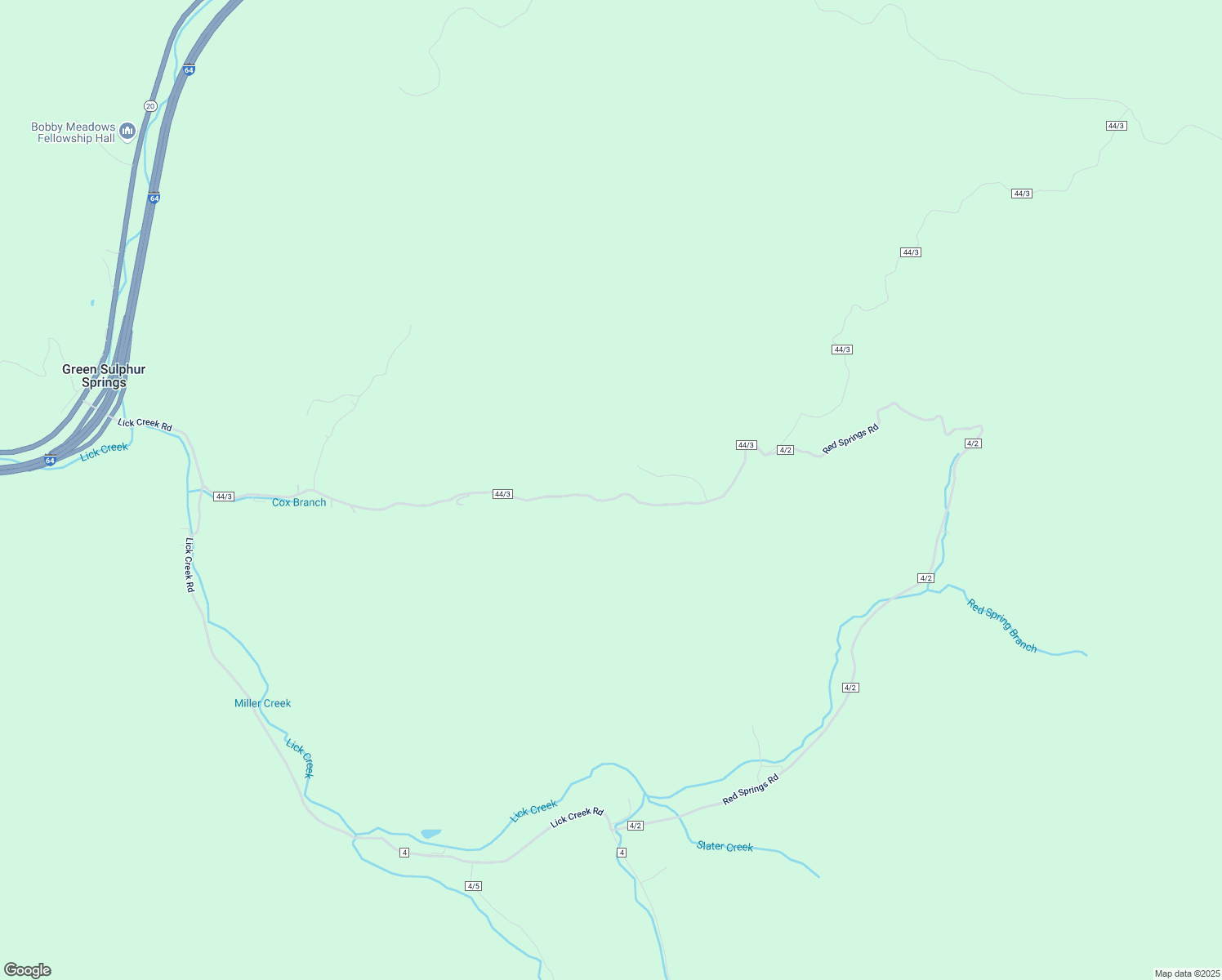 map of restaurants, bars, coffee shops, grocery stores, and more near 1171 Duncan Branch Road in Alderson