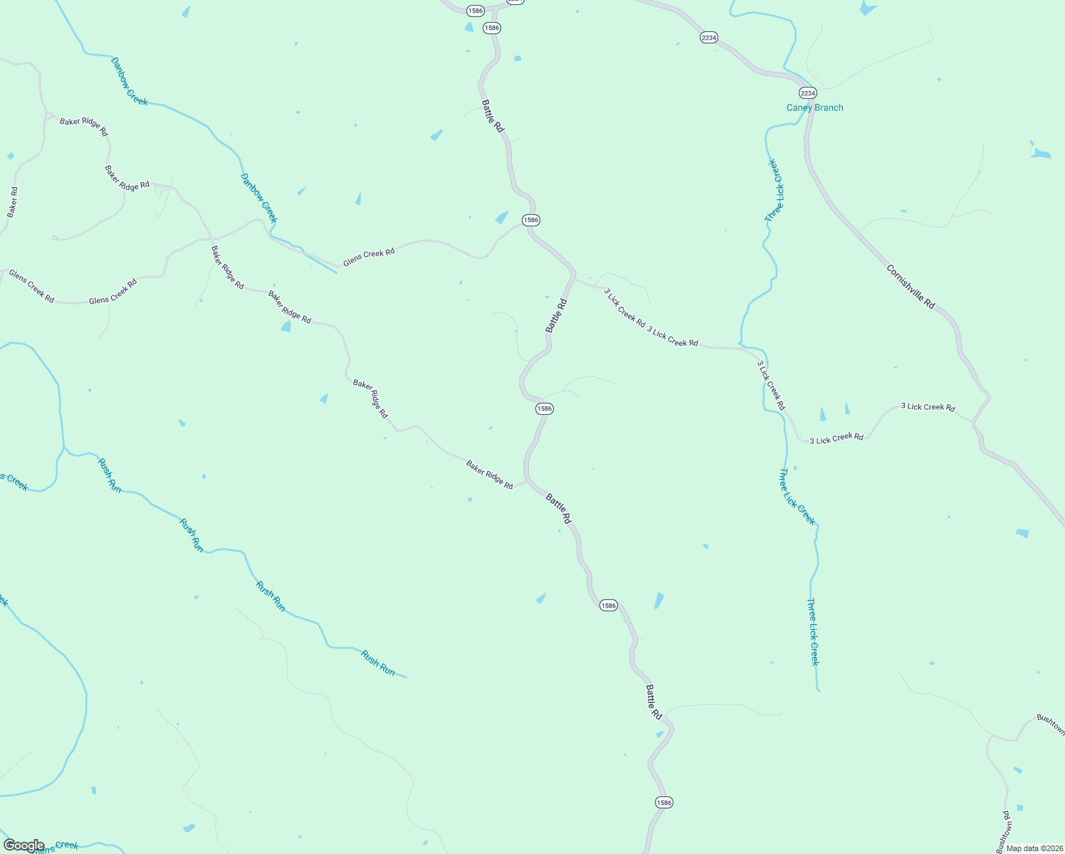map of restaurants, bars, coffee shops, grocery stores, and more near 5770 Battle Road in Mackville