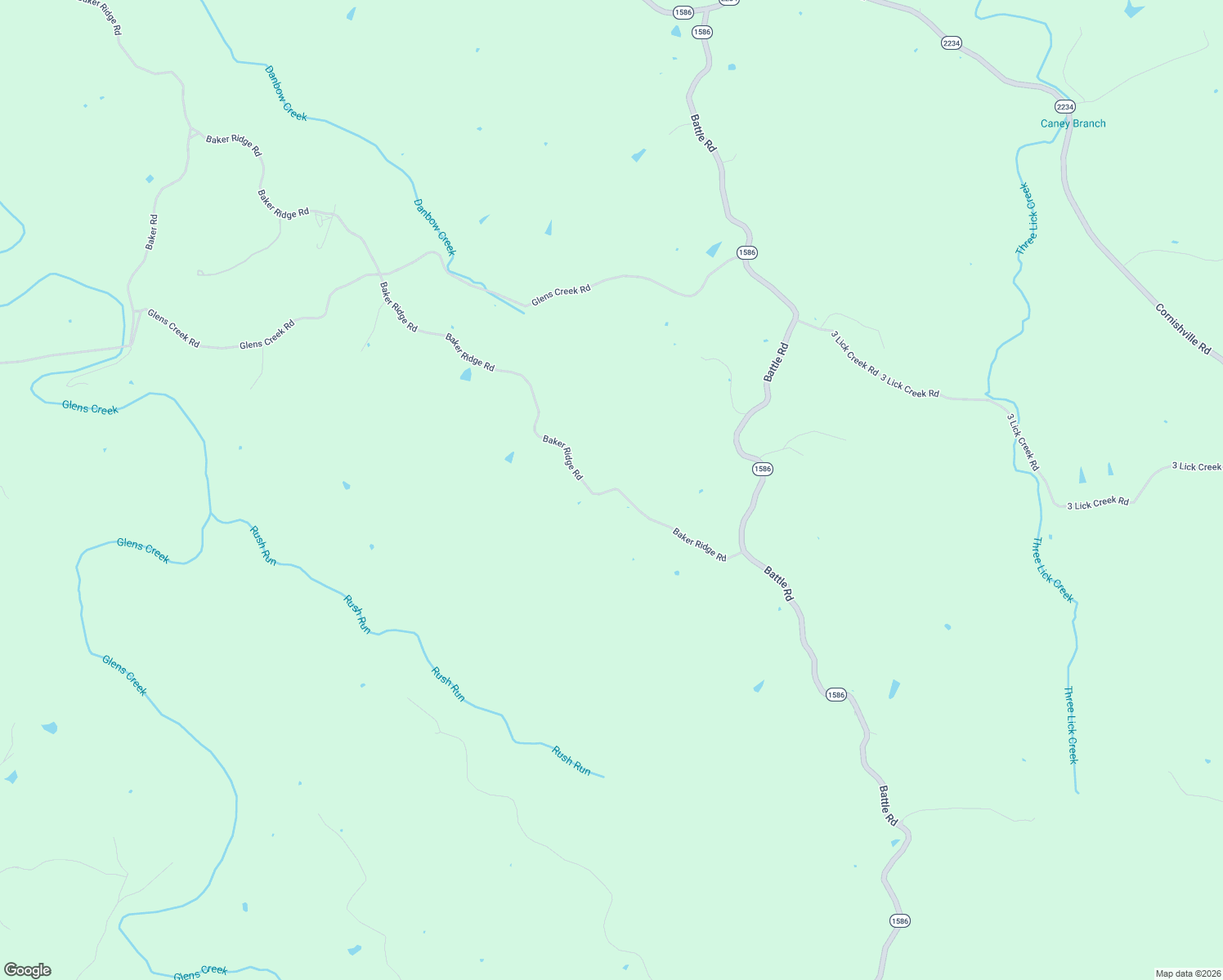 map of restaurants, bars, coffee shops, grocery stores, and more near 3389 Baker Ridge Road in Willisburg