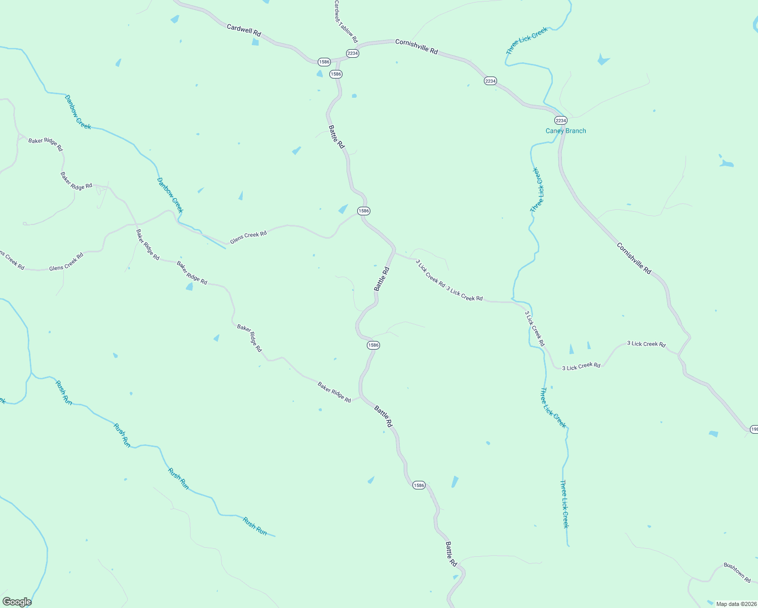 map of restaurants, bars, coffee shops, grocery stores, and more near 5770 Battle Road in Mackville