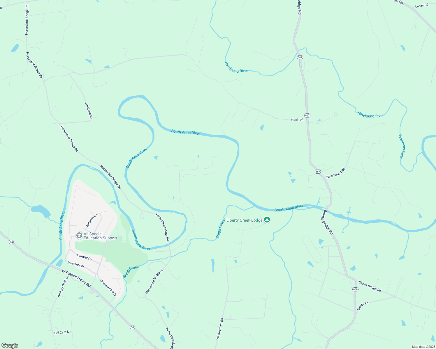 map of restaurants, bars, coffee shops, grocery stores, and more near 14464 Horseshoe Ford Road in Ashland