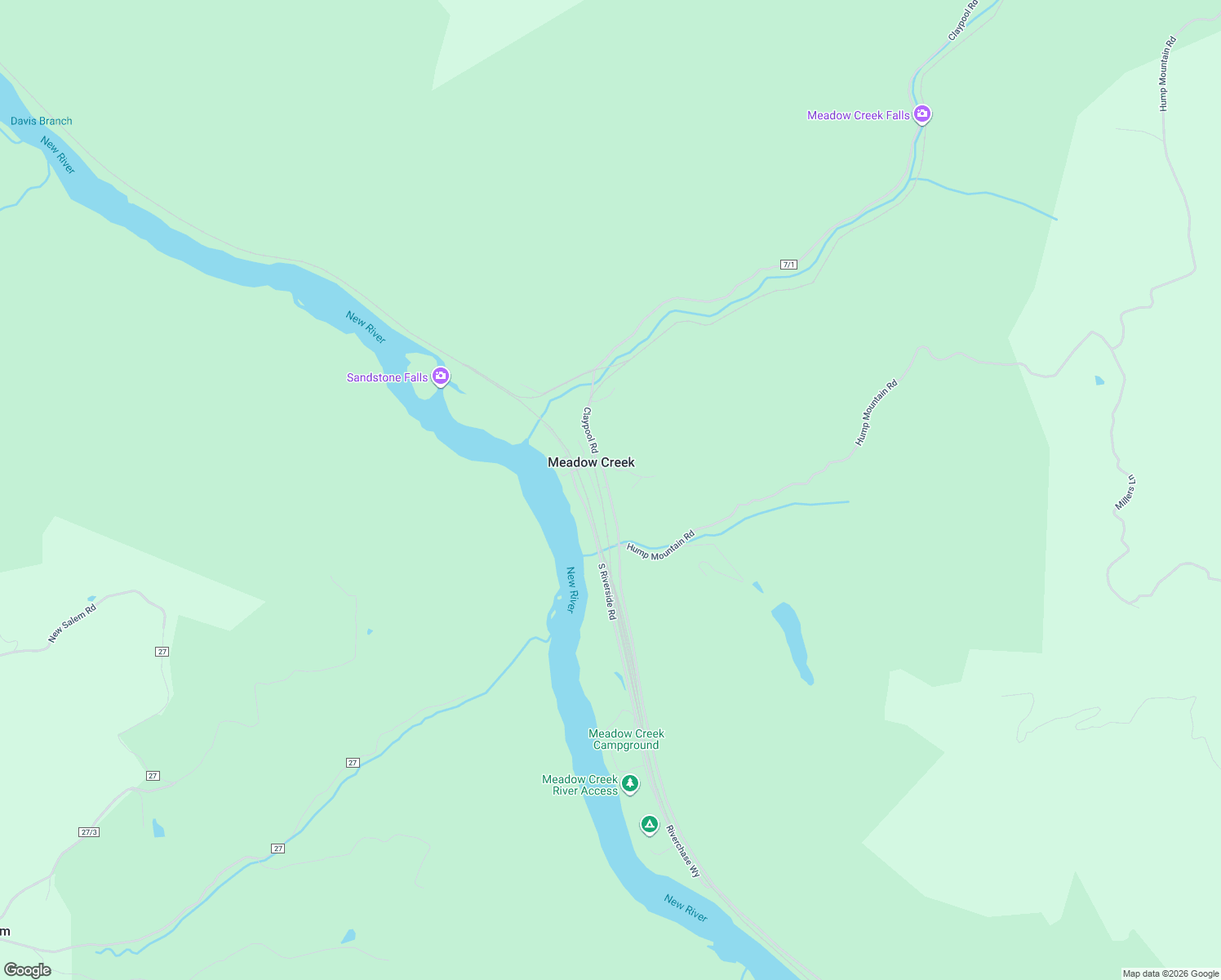 map of restaurants, bars, coffee shops, grocery stores, and more near 2816 Meadow Creek Road in Meadow Creek