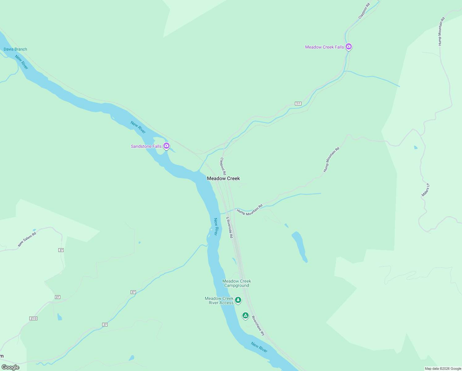 map of restaurants, bars, coffee shops, grocery stores, and more near 2816 Meadow Creek Road in Meadow Creek