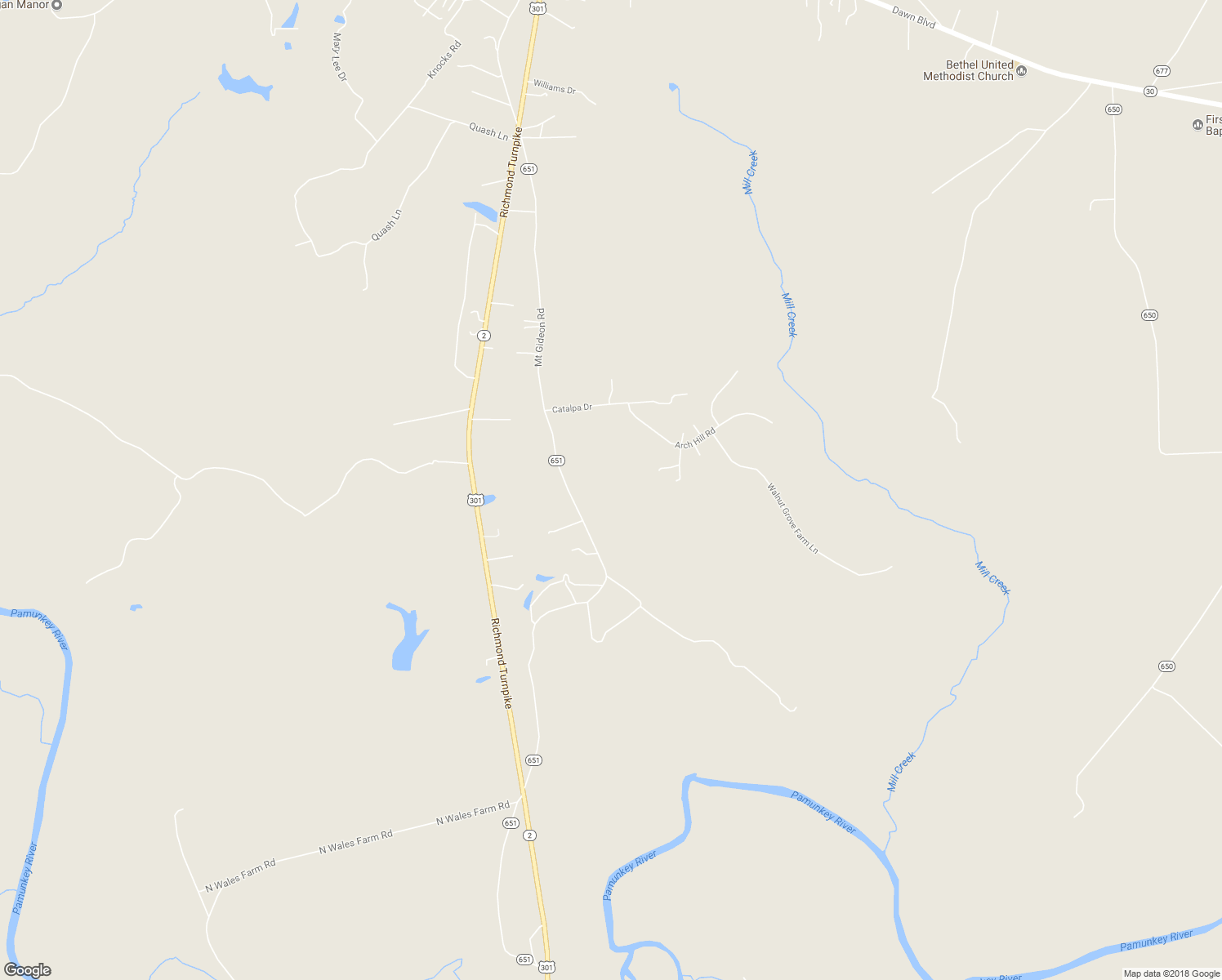map of restaurants, bars, coffee shops, grocery stores, and more near 33115 Mt Gideon Rd in Hanover