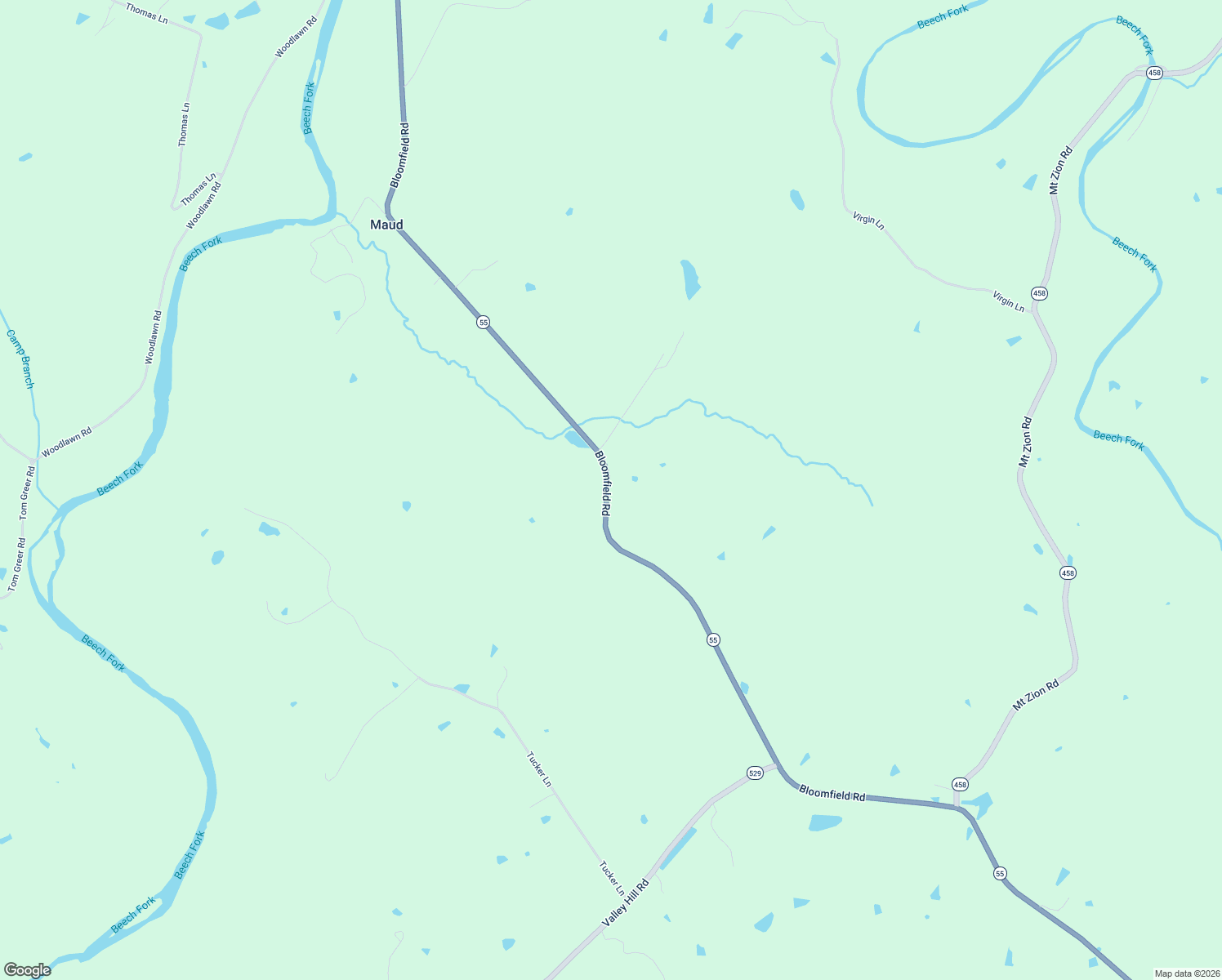 map of restaurants, bars, coffee shops, grocery stores, and more near 10012 Bloomfield Road in Springfield