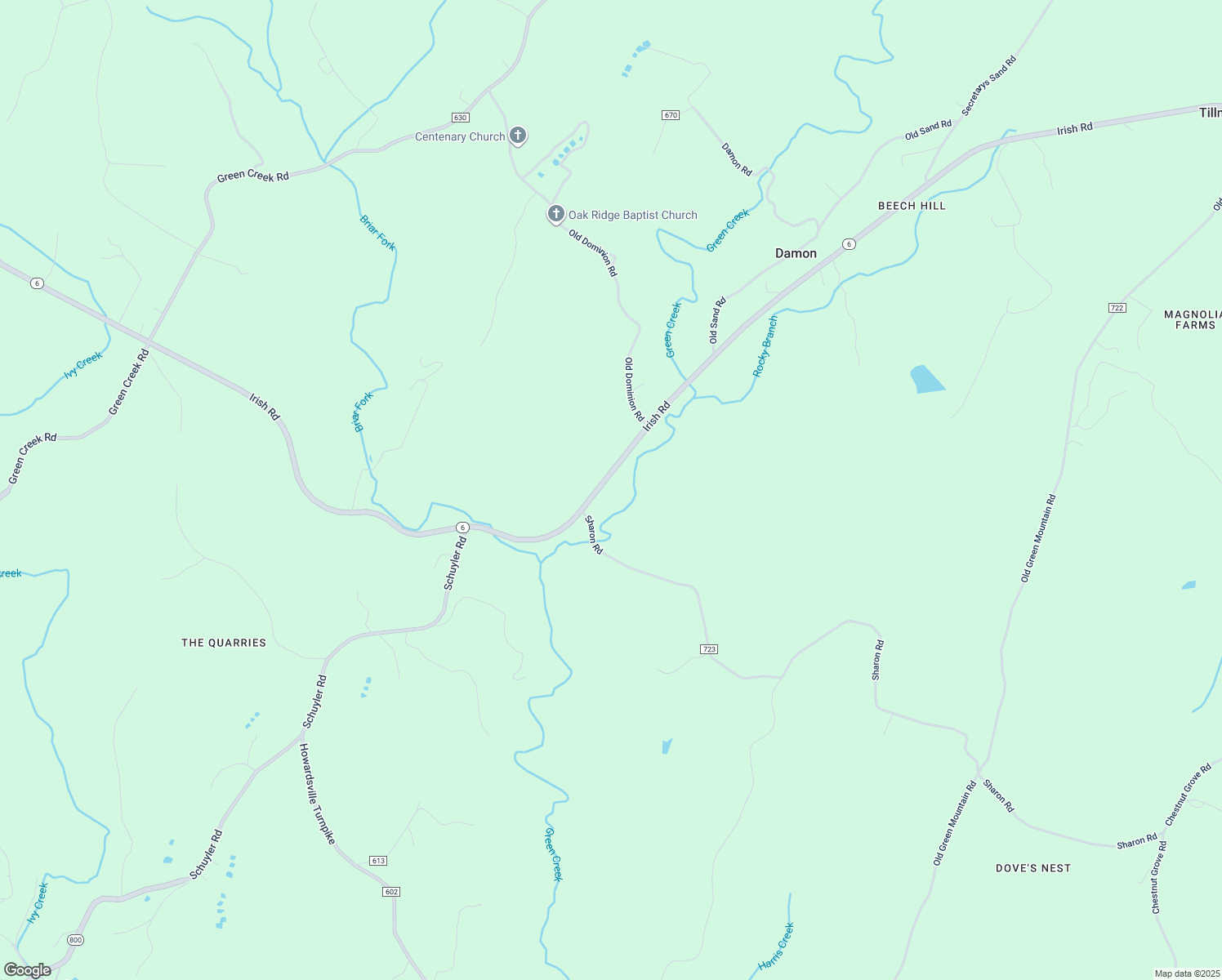 map of restaurants, bars, coffee shops, grocery stores, and more near 4761 Irish Road in Schuyler