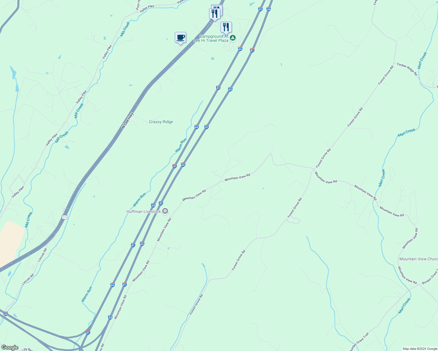 map of restaurants, bars, coffee shops, grocery stores, and more near Gray Fox Lane in Lexington