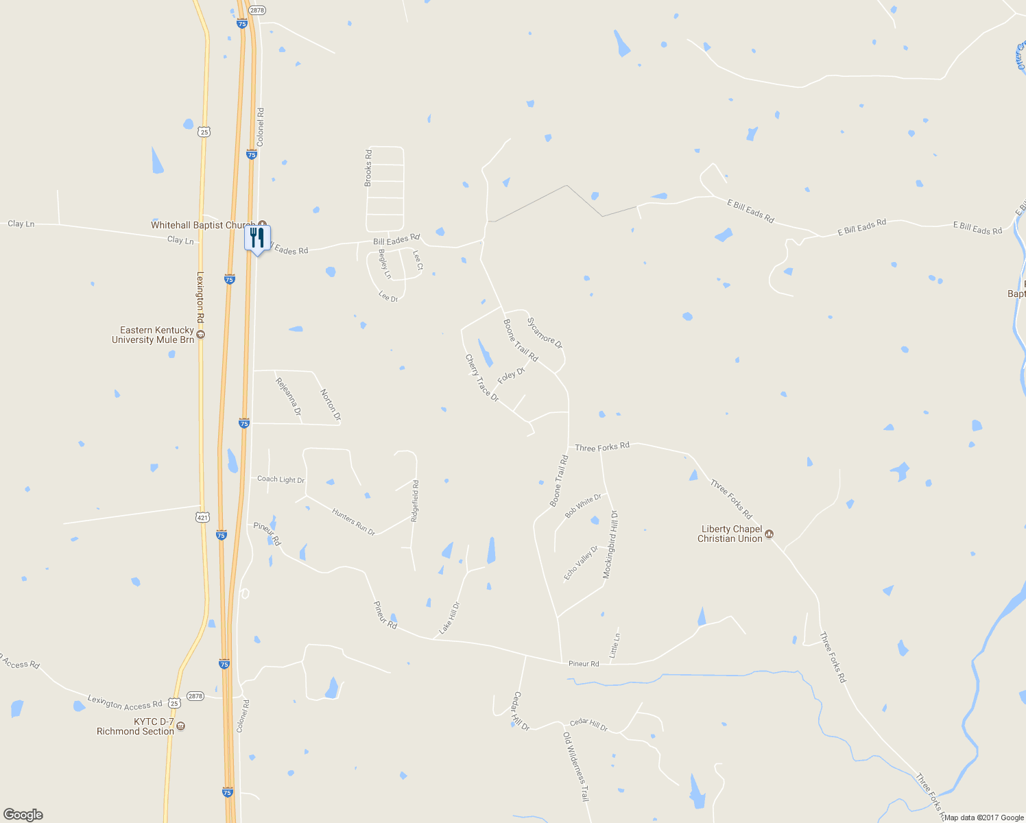 map of restaurants, bars, coffee shops, grocery stores, and more near 101 William Court in Richmond