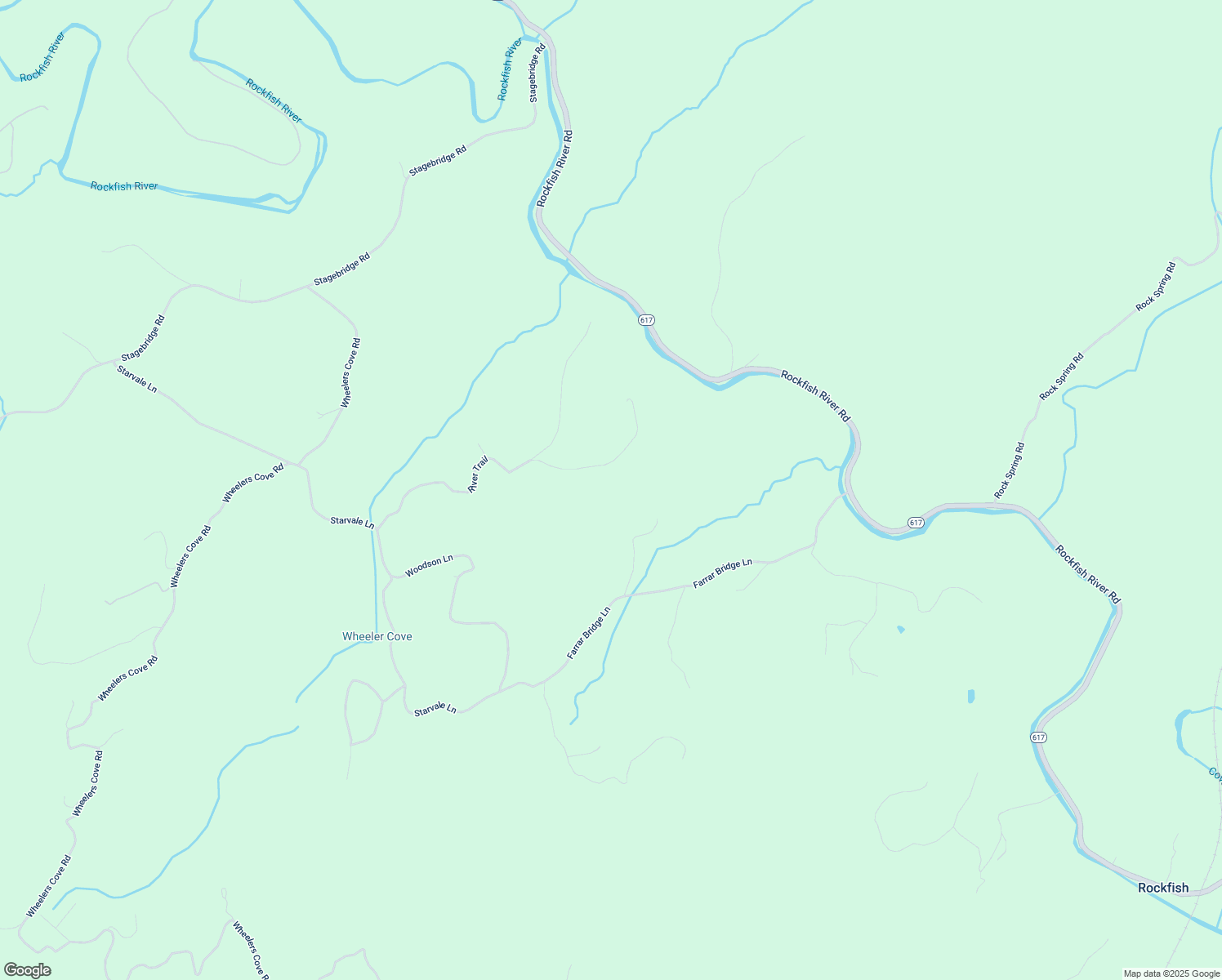 map of restaurants, bars, coffee shops, grocery stores, and more near 800 River Trail in Shipman