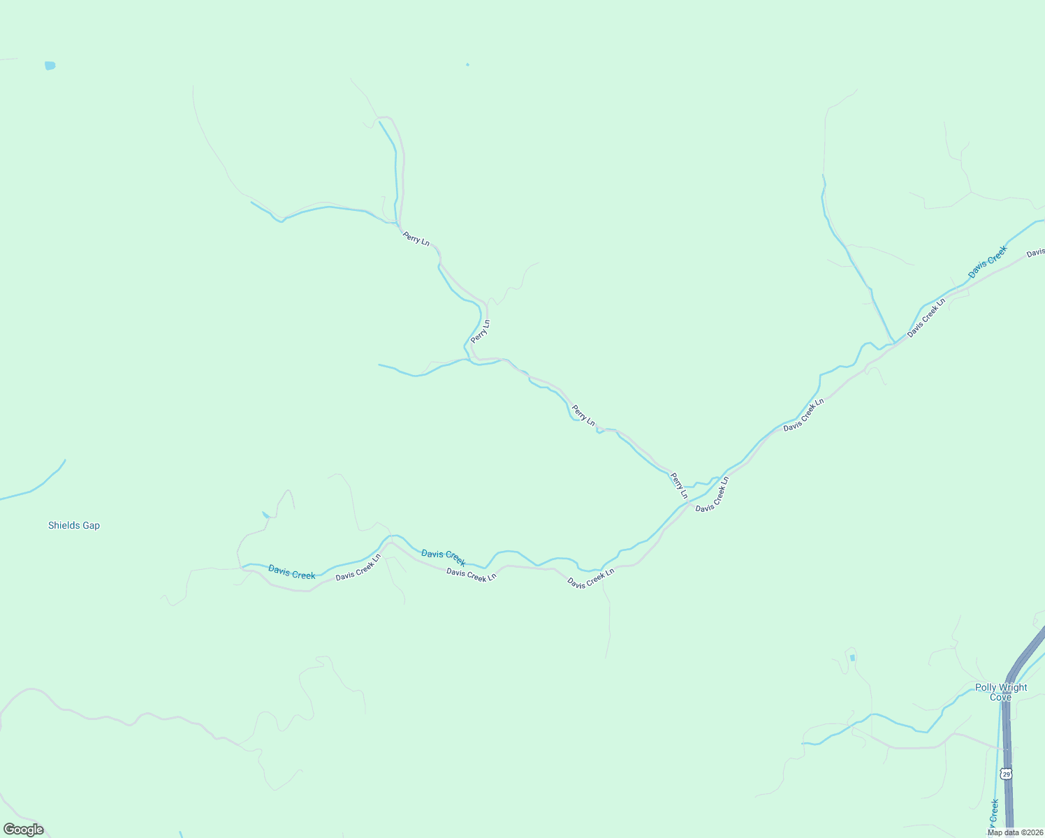 map of restaurants, bars, coffee shops, grocery stores, and more near 1-399 Perry Lane in Lovingston