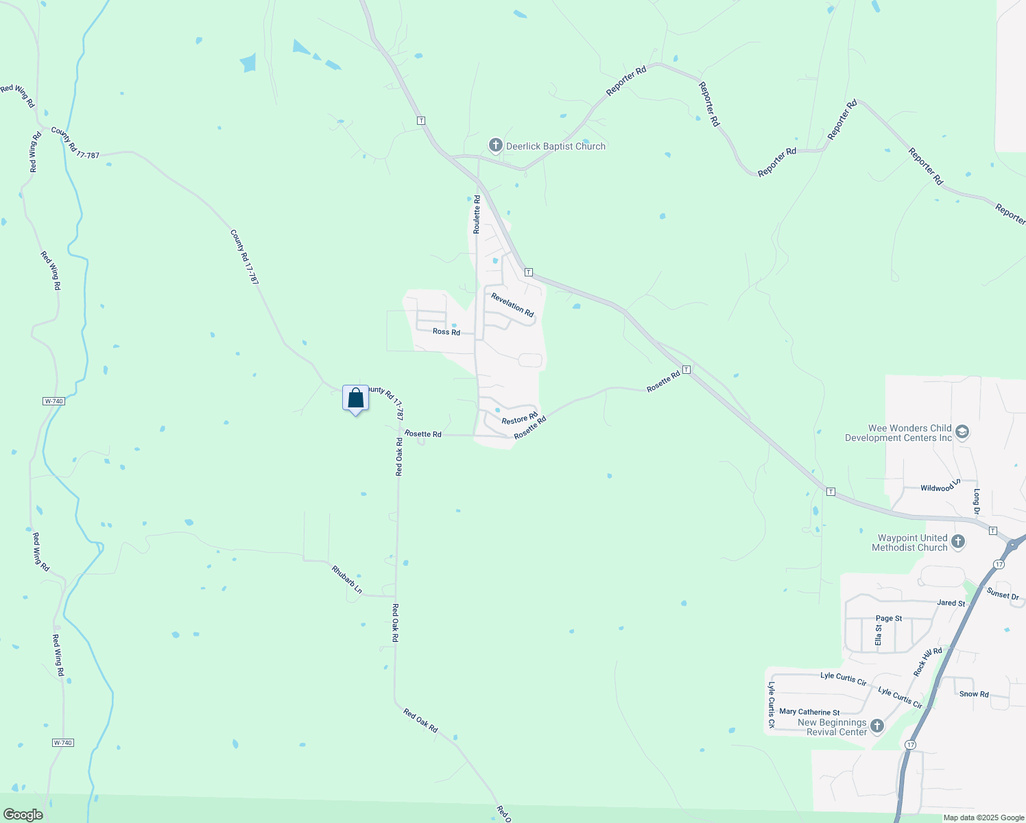 map of restaurants, bars, coffee shops, grocery stores, and more near 23559 Restore Road in Waynesville