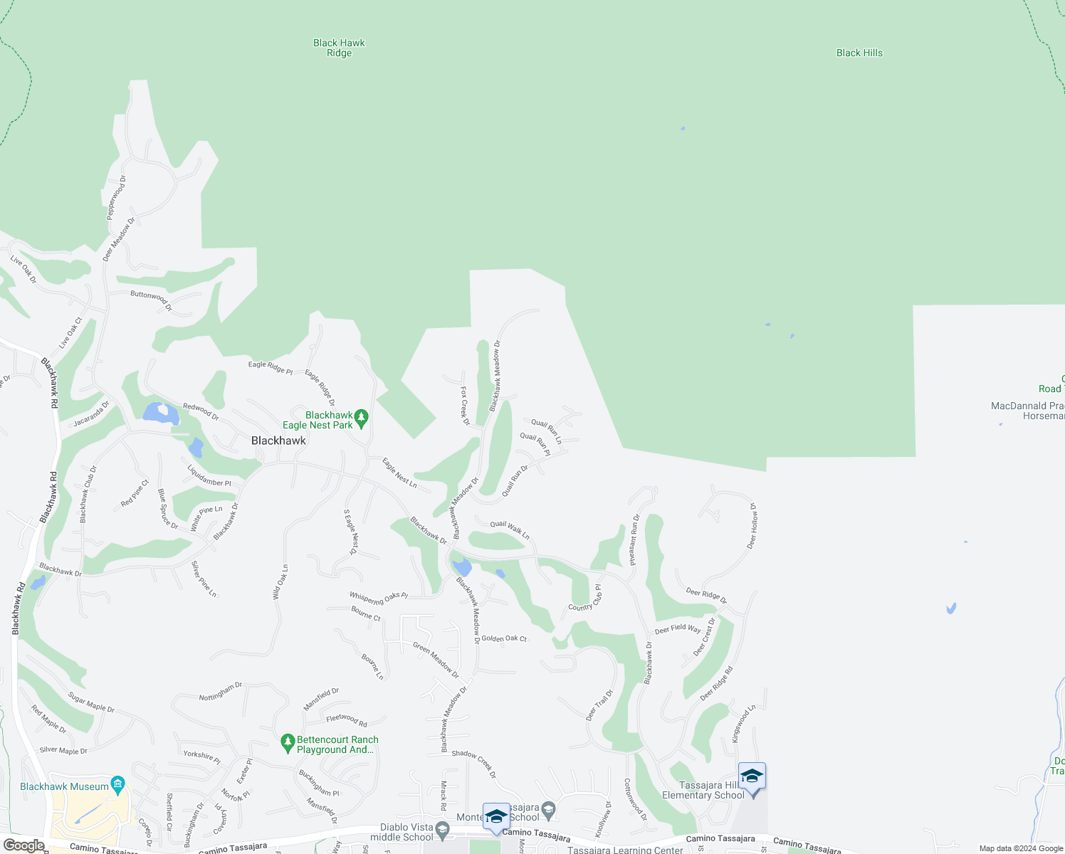 map of restaurants, bars, coffee shops, grocery stores, and more near 4319 Quail Run Lane in Danville
