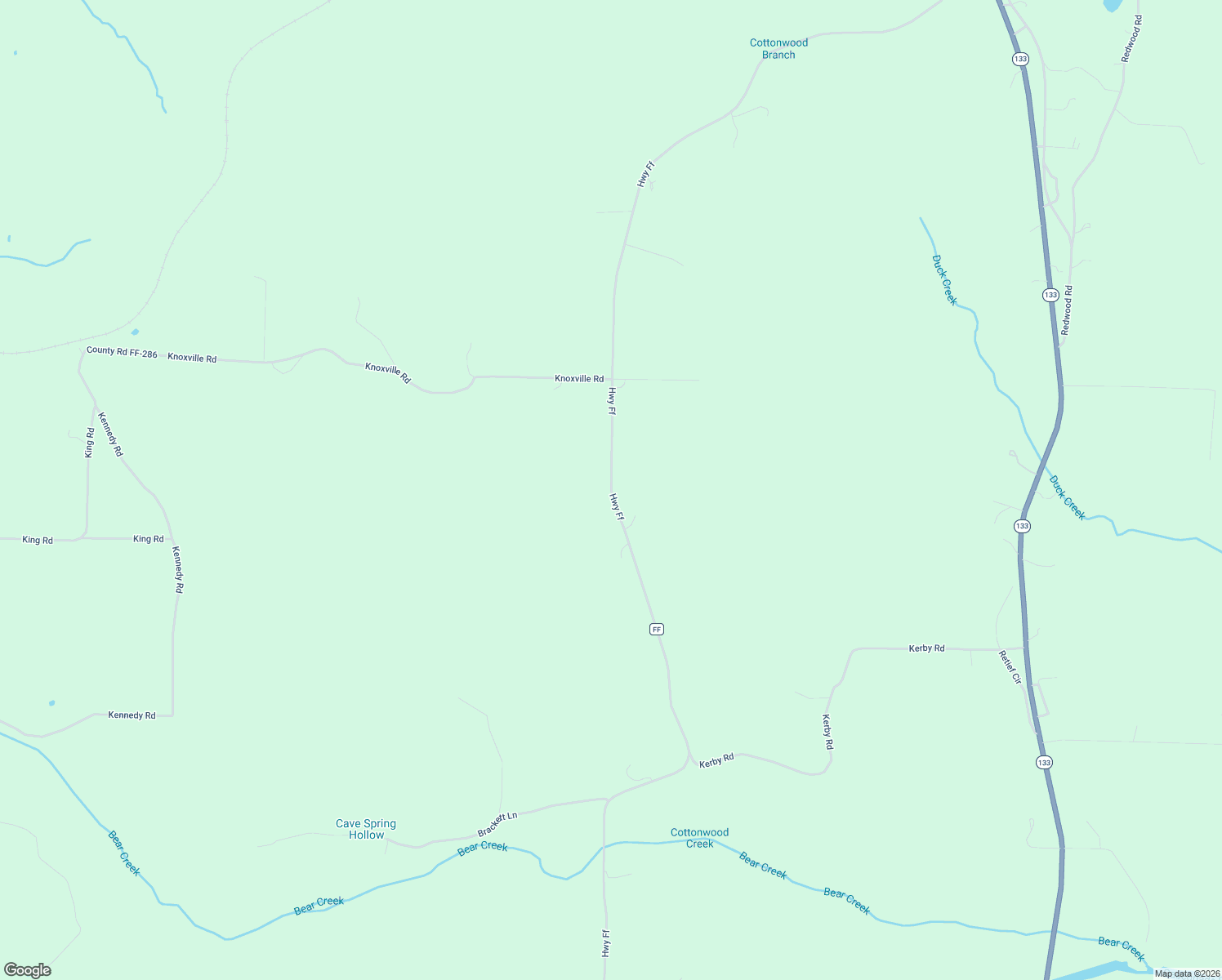 map of restaurants, bars, coffee shops, grocery stores, and more near Highway Ff in Laclede County