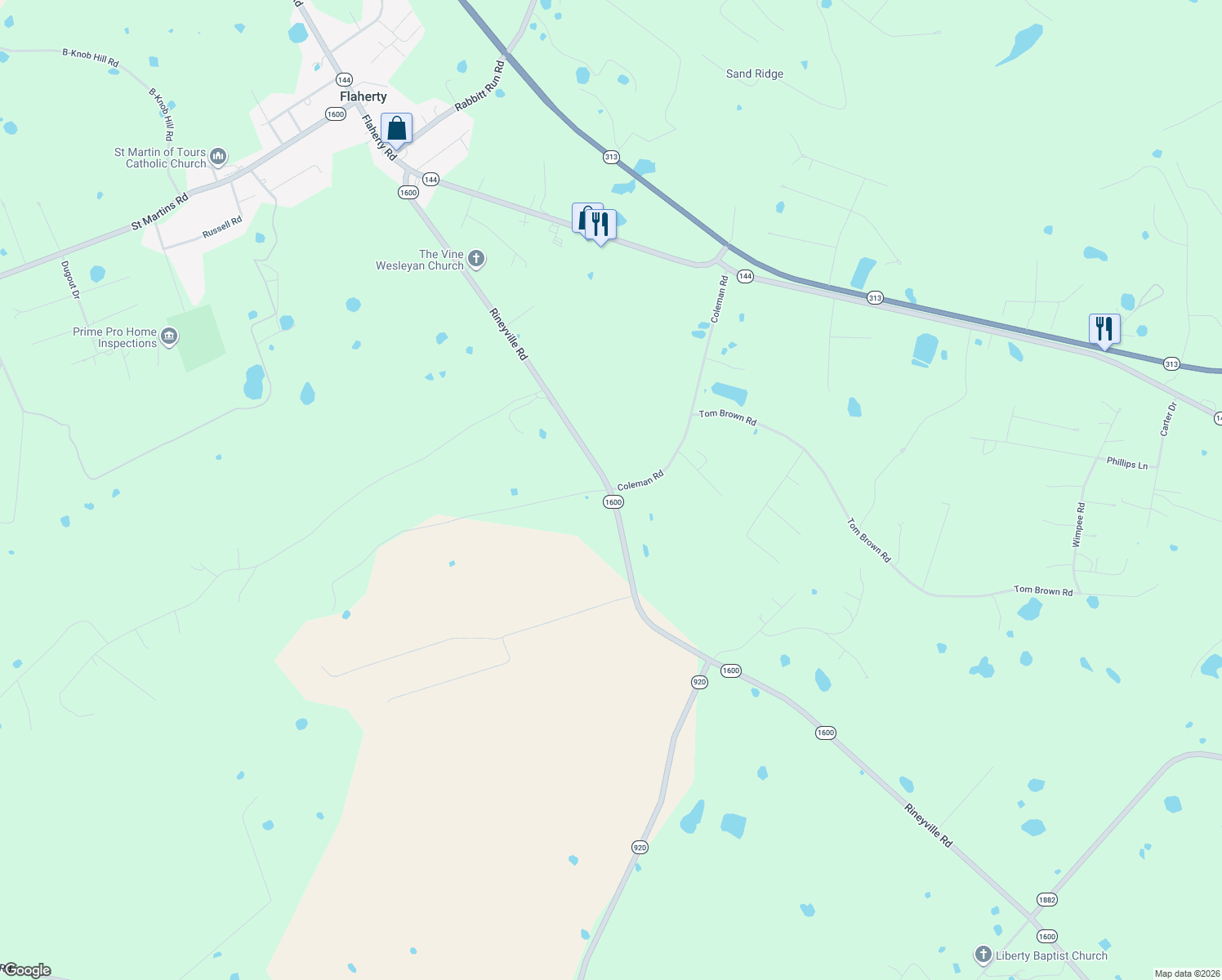 map of restaurants, bars, coffee shops, grocery stores, and more near 726 Coleman Rd in Vine Grove