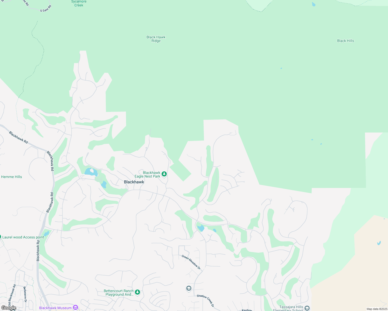 map of restaurants, bars, coffee shops, grocery stores, and more near 4100 Fox Creek Court in Danville