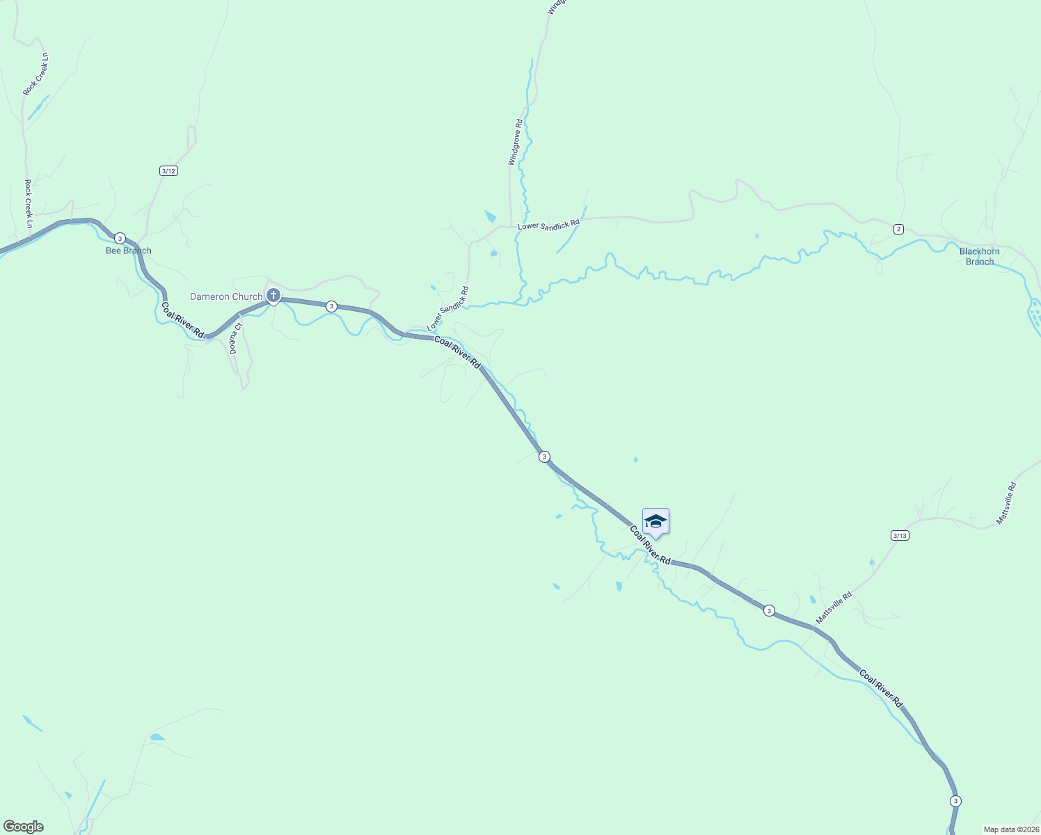 map of restaurants, bars, coffee shops, grocery stores, and more near 2012 Coal River Road in Glen Daniel