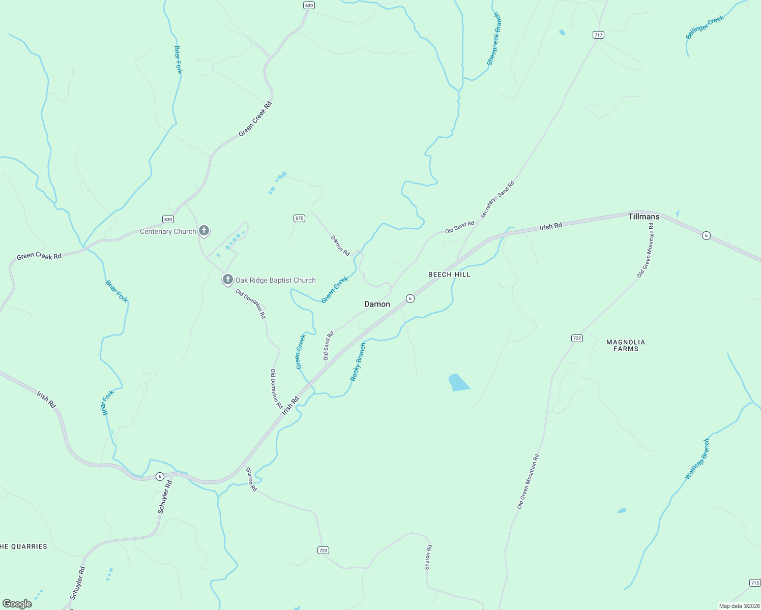 map of restaurants, bars, coffee shops, grocery stores, and more near 4585 Old Sand Road in Schuyler