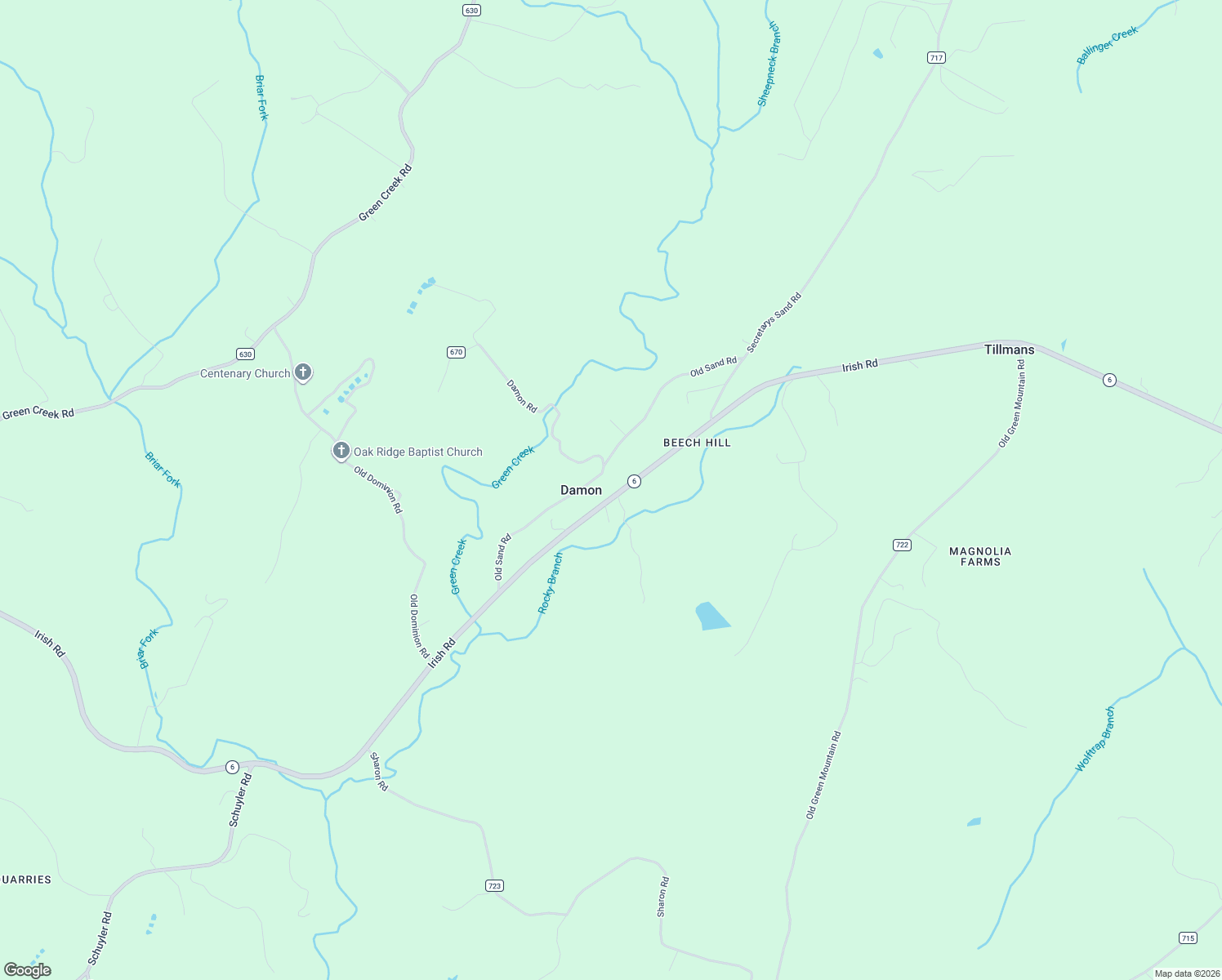 map of restaurants, bars, coffee shops, grocery stores, and more near 4585 Old Sand Road in Albemarle