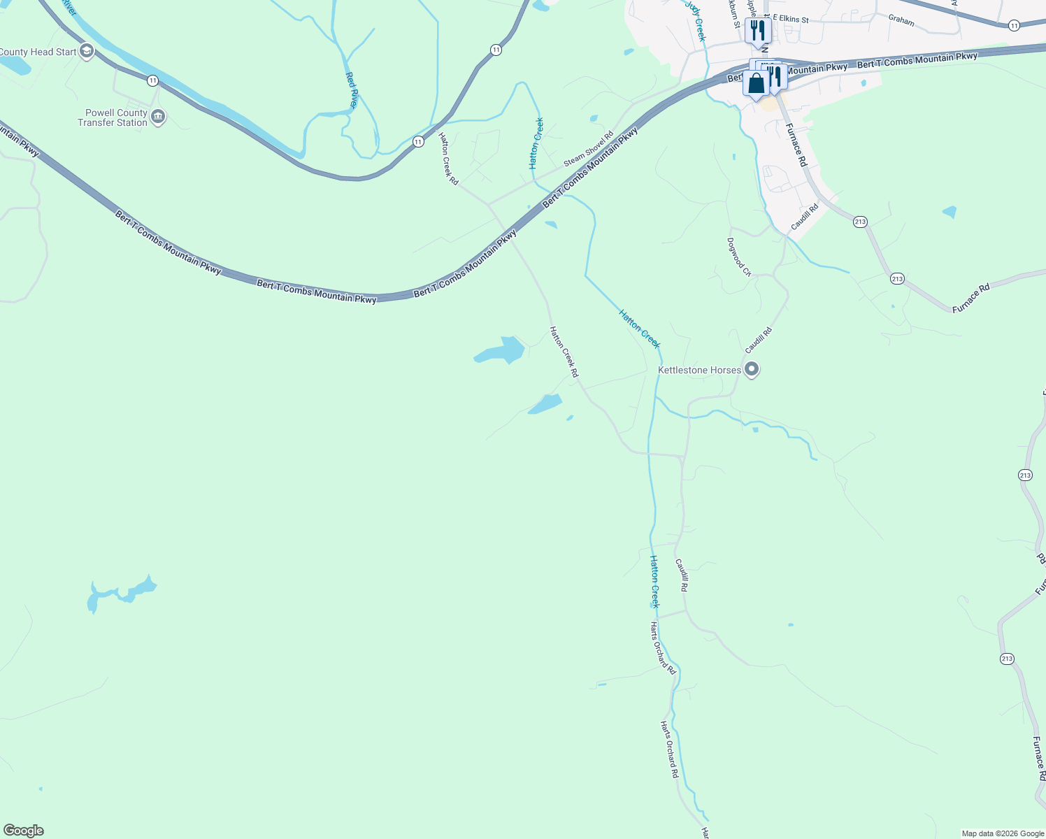 map of restaurants, bars, coffee shops, grocery stores, and more near 155 Chaneyville Road in Stanton