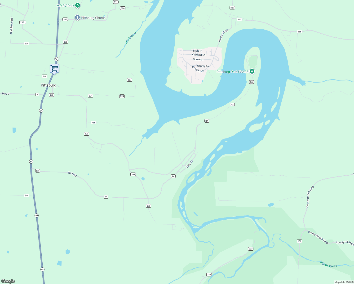 map of restaurants, bars, coffee shops, grocery stores, and more near 26457 Tall Oaks Road in Halfway