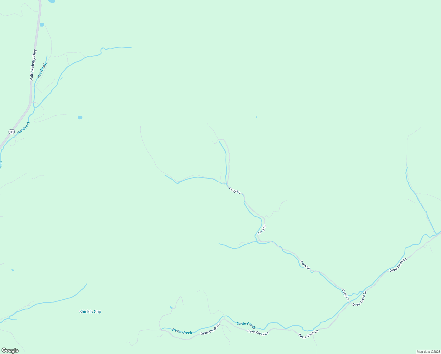 map of restaurants, bars, coffee shops, grocery stores, and more near 1399 Perry Lane in Lovingston