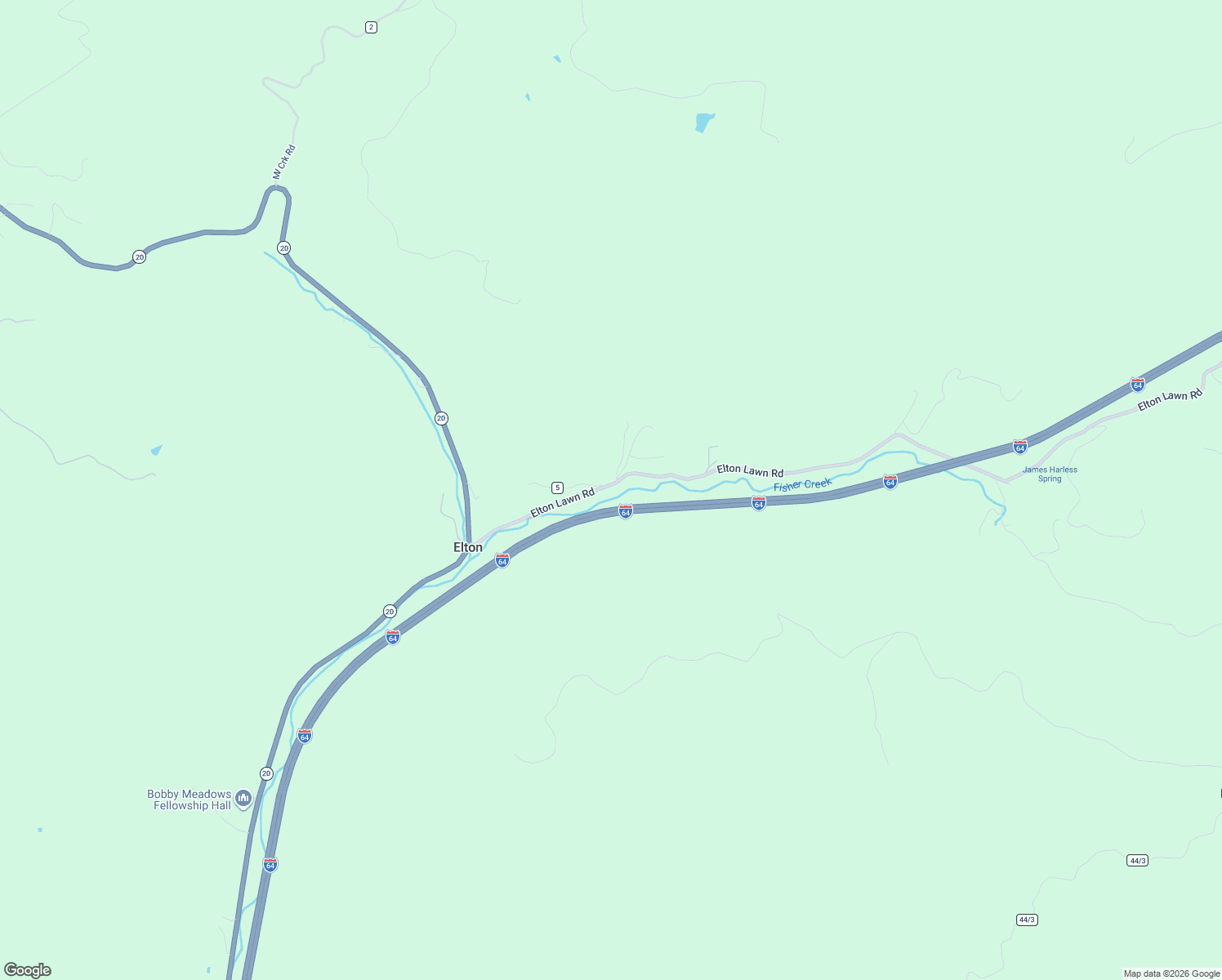 map of restaurants, bars, coffee shops, grocery stores, and more near 888 Elton Lawn Road in Meadow Bridge