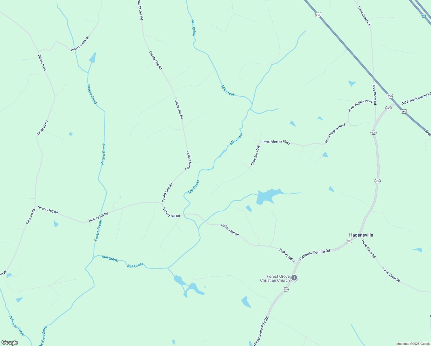 map of restaurants, bars, coffee shops, grocery stores, and more near 3074 Double Eagle Court in Louisa
