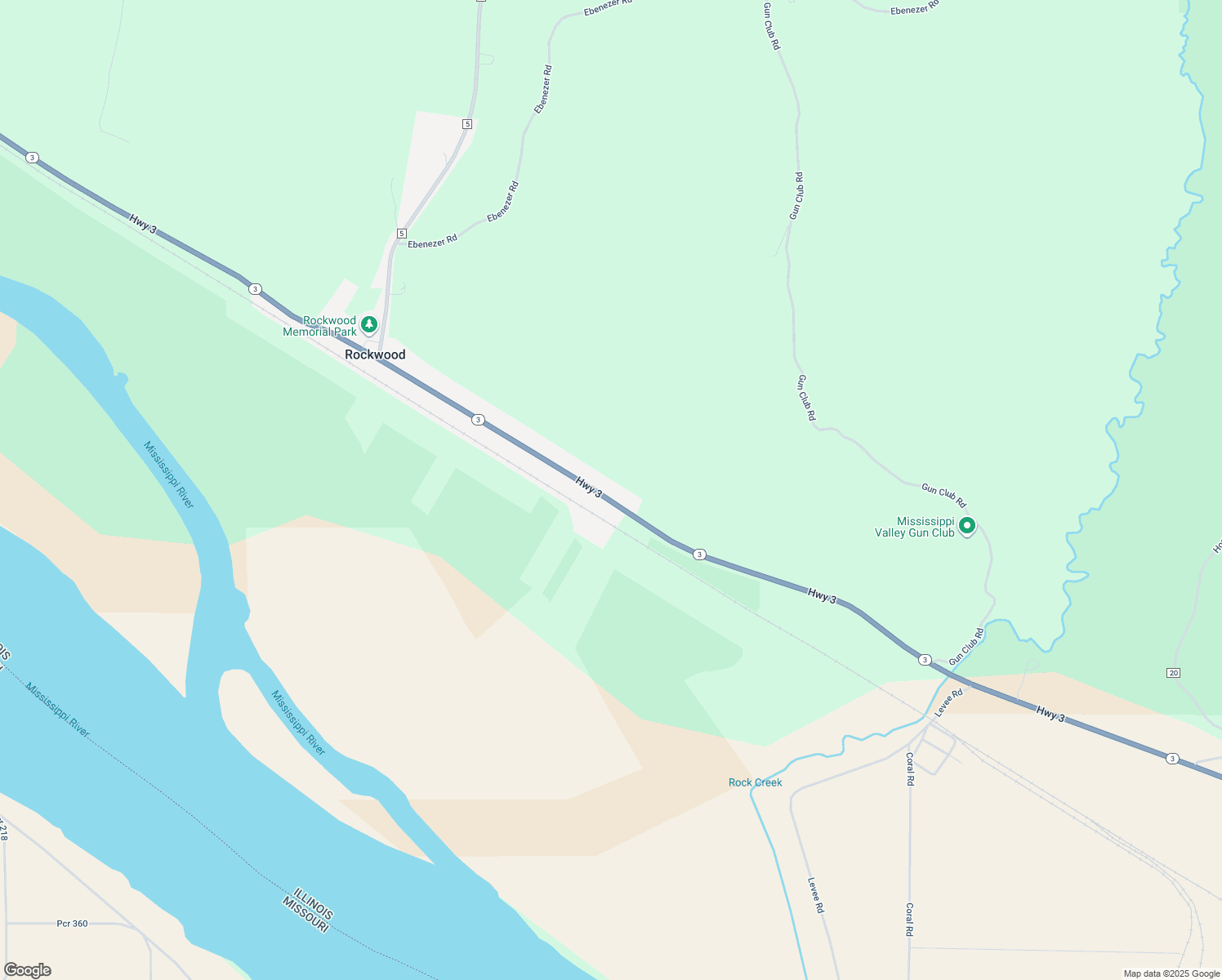 map of restaurants, bars, coffee shops, grocery stores, and more near 734-766 Illinois 3 in Rockwood