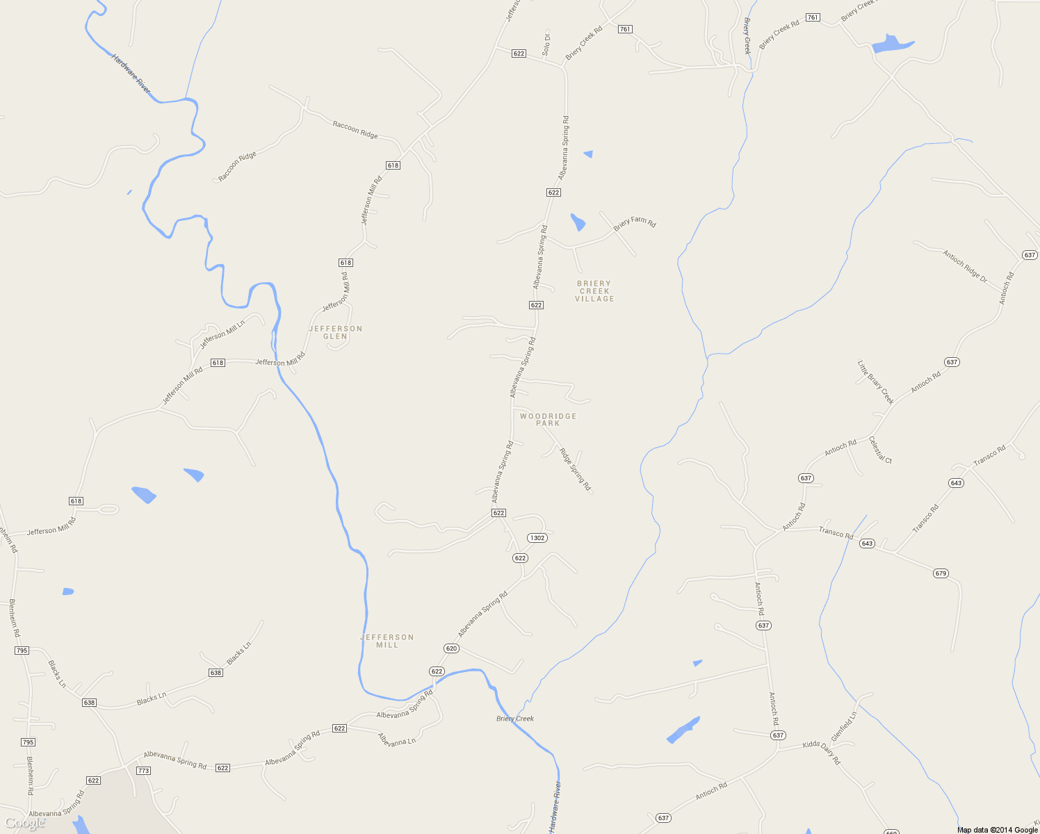 map of restaurants, bars, coffee shops, grocery stores, and more near 7043 Albevanna Spring Road in Scottsville