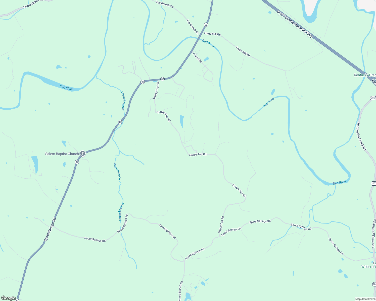 map of restaurants, bars, coffee shops, grocery stores, and more near 796 Happy Top Road in Clay City