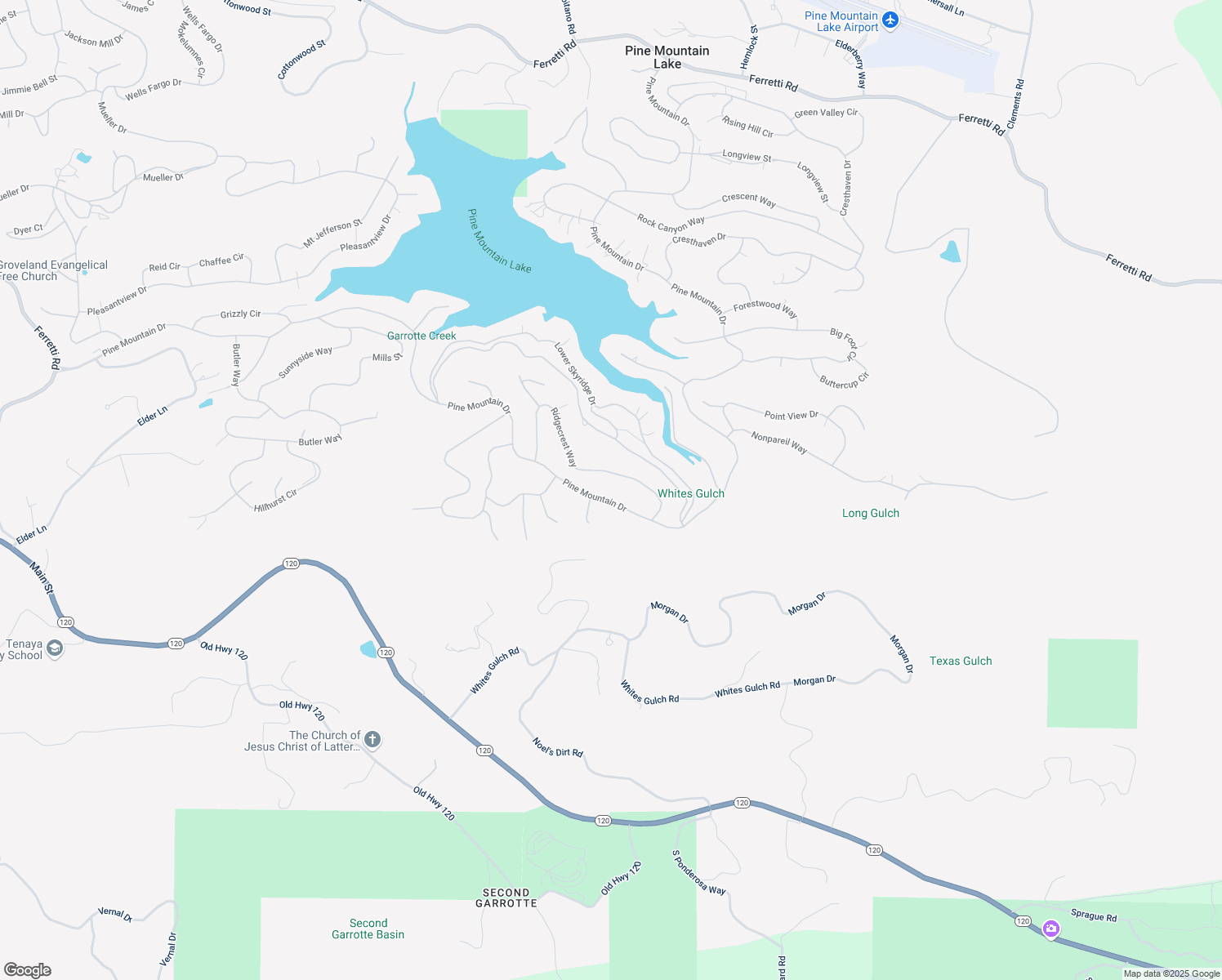 map of restaurants, bars, coffee shops, grocery stores, and more near 20010 Pine Mountain Drive in Groveland