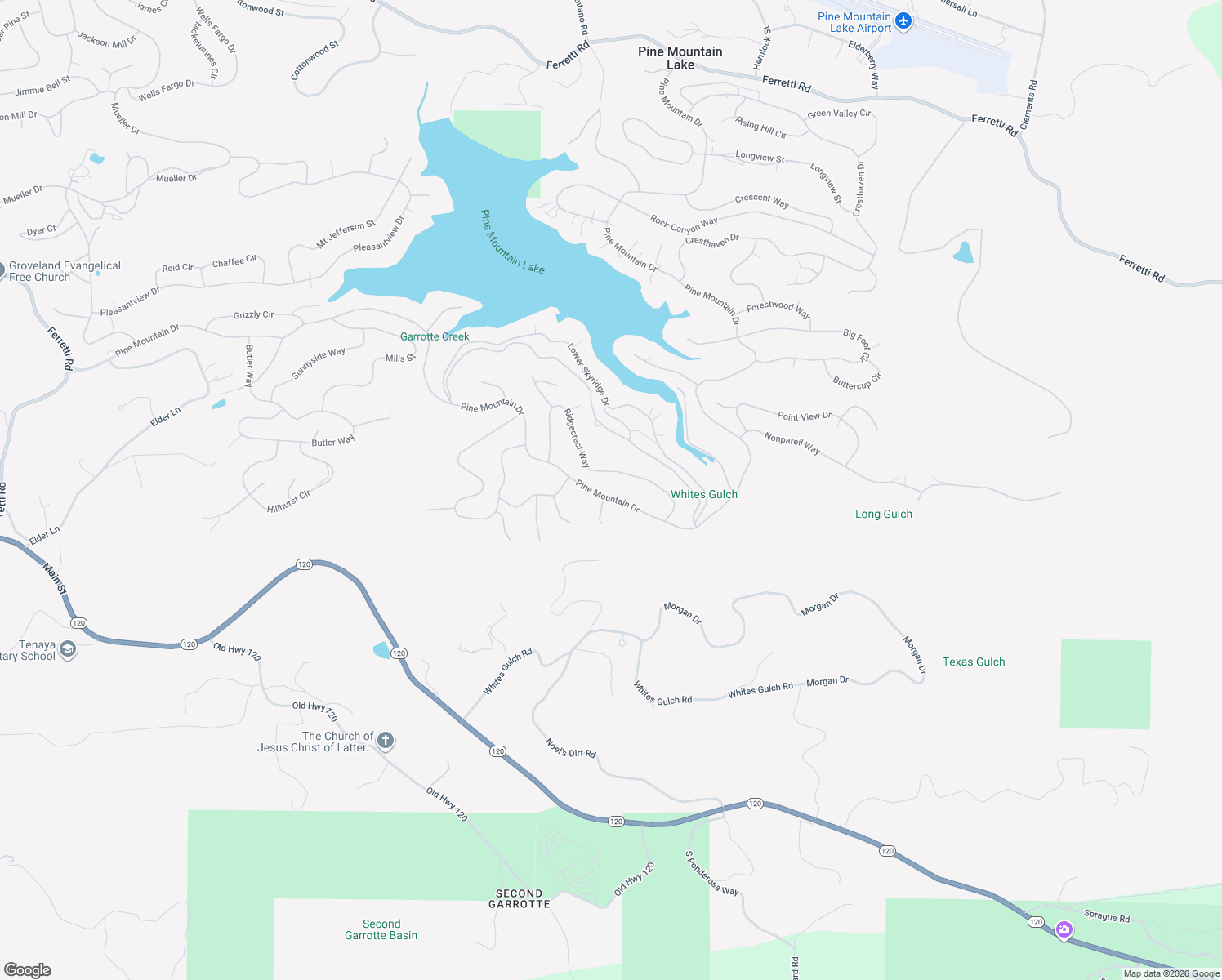 map of restaurants, bars, coffee shops, grocery stores, and more near 20010 Pine Mountain Drive in Groveland