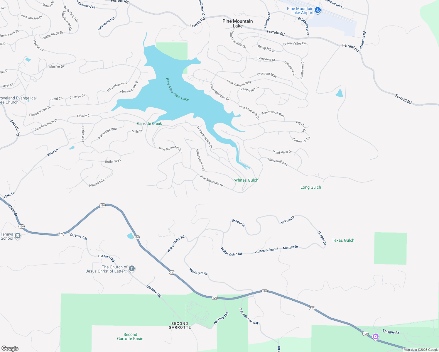map of restaurants, bars, coffee shops, grocery stores, and more near 20010 Pine Mountain Drive in Groveland