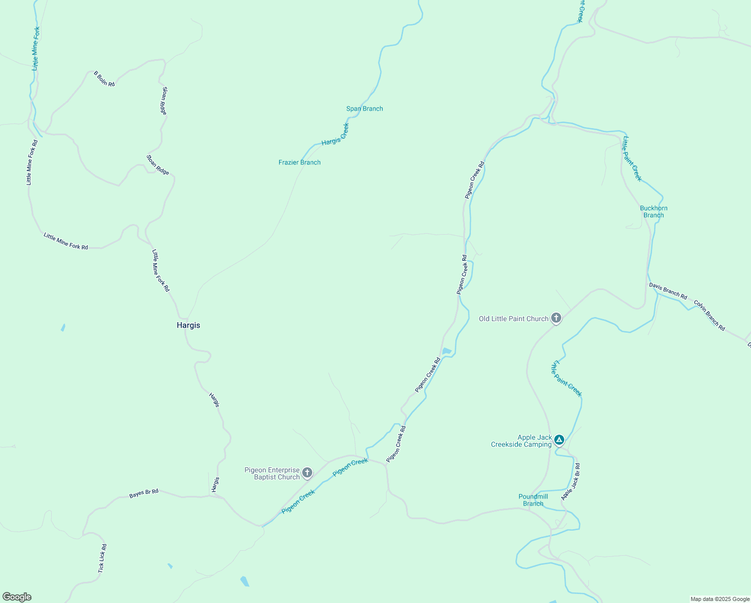 map of restaurants, bars, coffee shops, grocery stores, and more near in Oil Springs