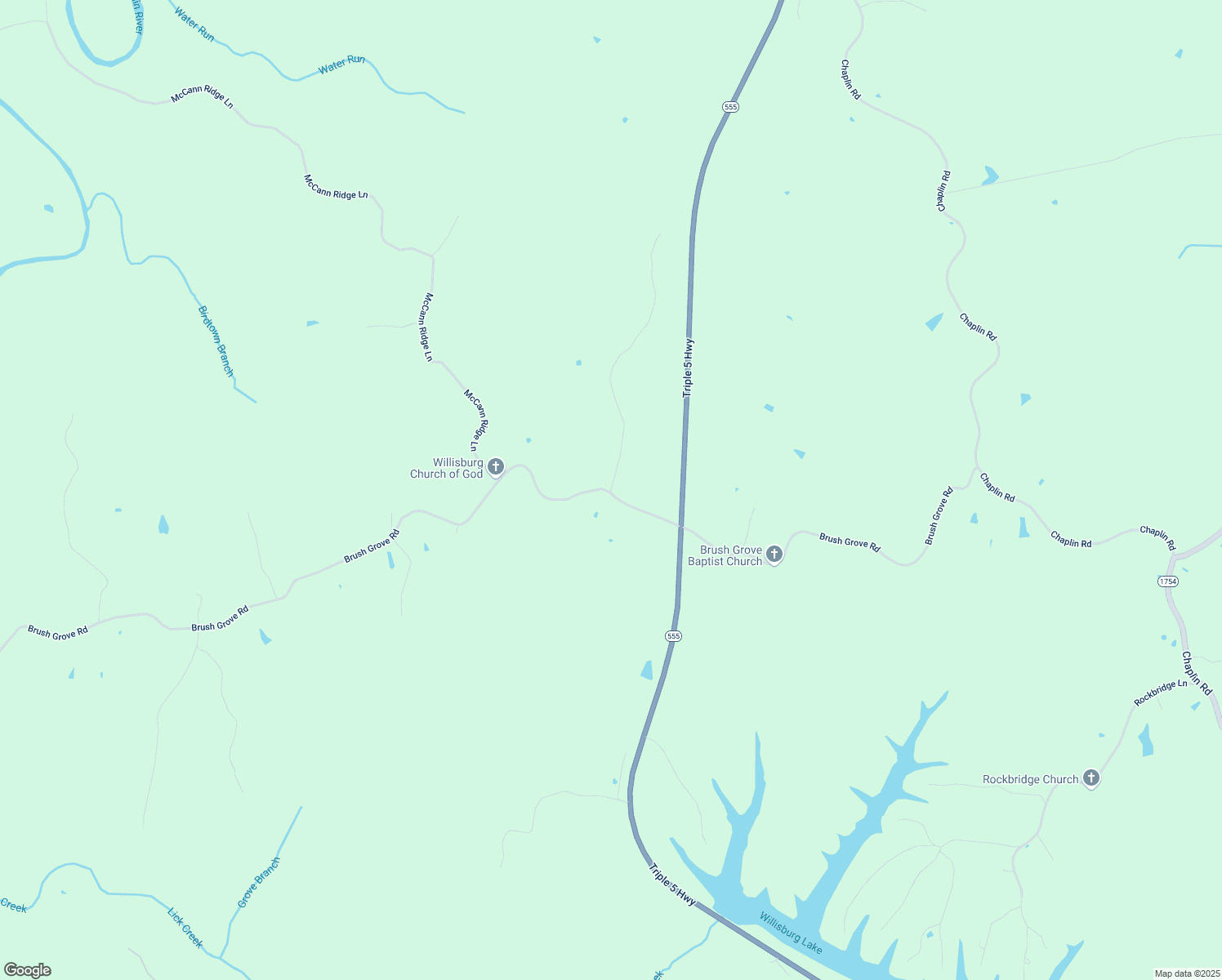 map of restaurants, bars, coffee shops, grocery stores, and more near 78 Scott Lane in Willisburg