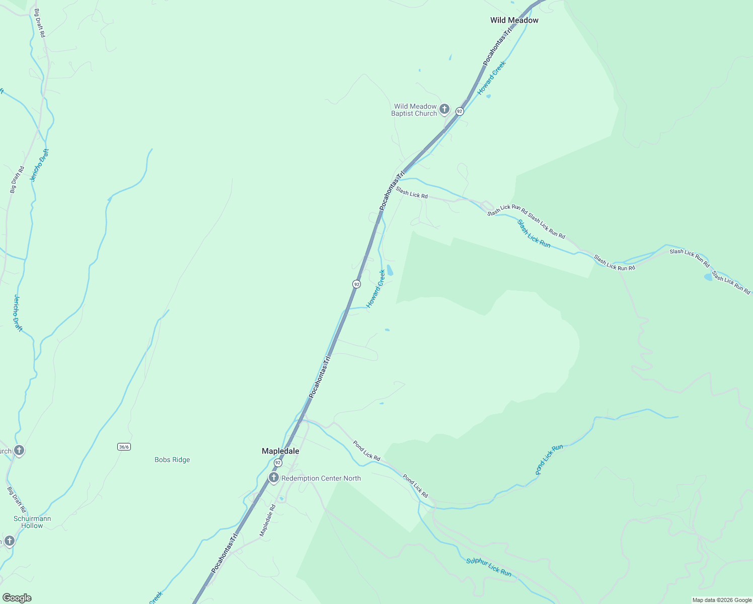 map of restaurants, bars, coffee shops, grocery stores, and more near 319 Shanklin Drive in White Sulphur Springs