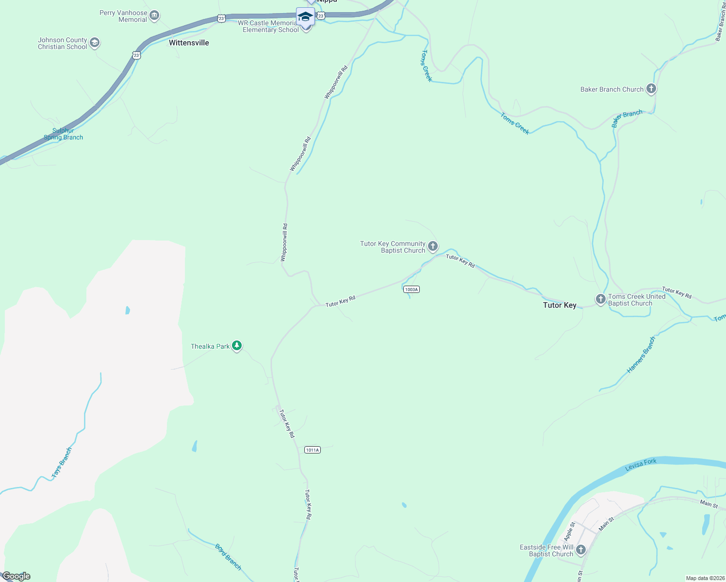 map of restaurants, bars, coffee shops, grocery stores, and more near 2532 State Highway 581 in Tutor Key