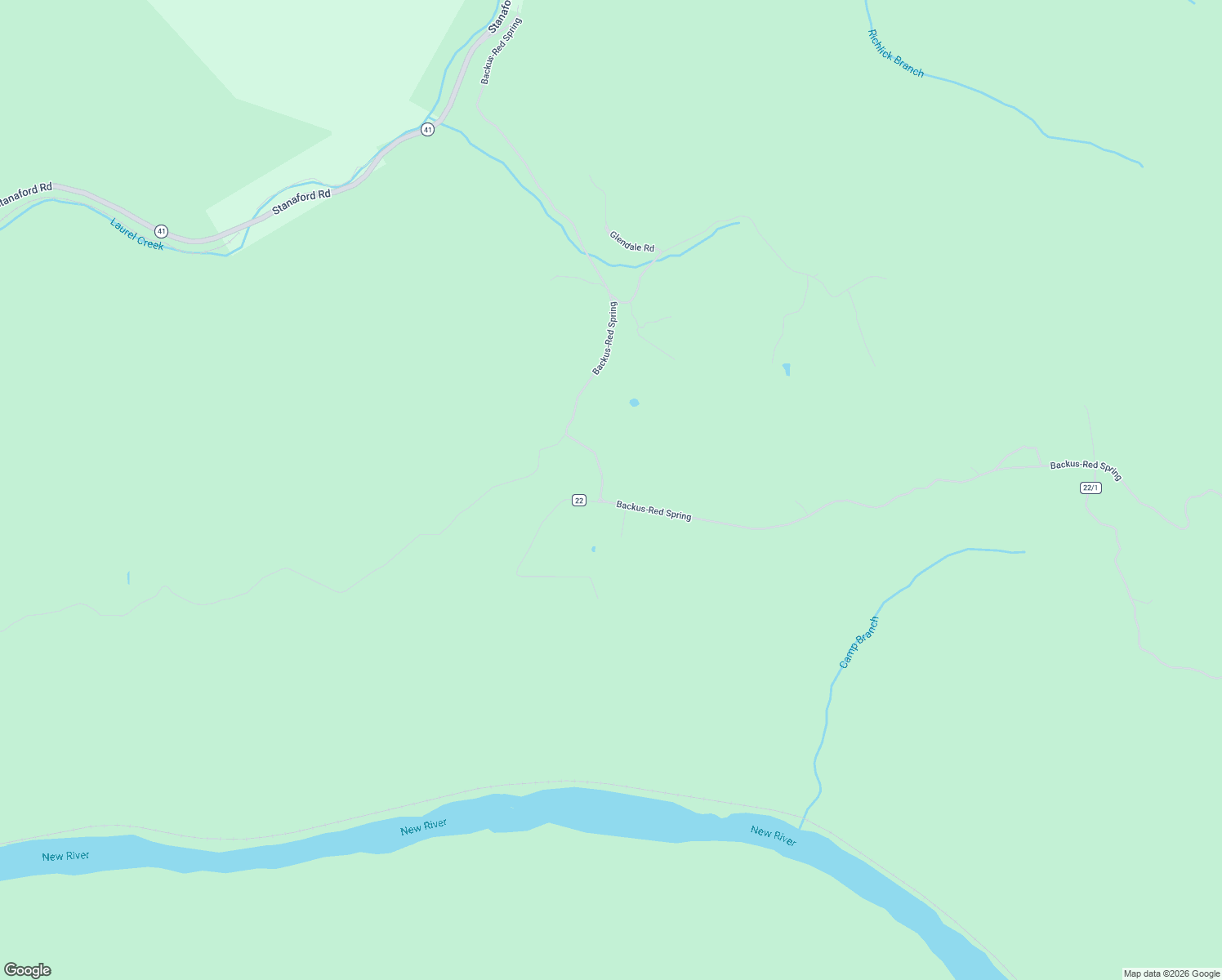 map of restaurants, bars, coffee shops, grocery stores, and more near 1749 Backus Mountain in Meadow Bridge