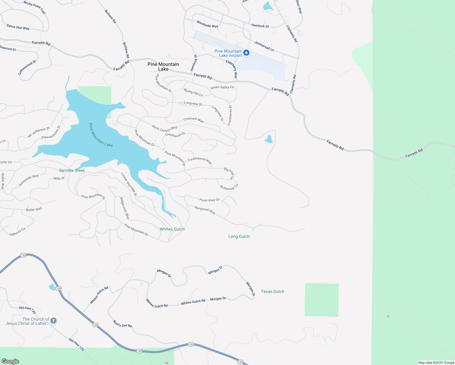 map of restaurants, bars, coffee shops, grocery stores, and more near 20762 Buttercup Cir in Groveland-Big Oak Flat
