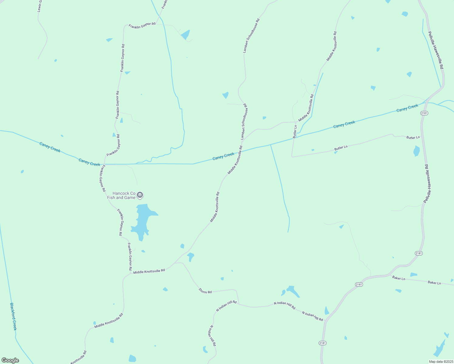 map of restaurants, bars, coffee shops, grocery stores, and more near 2840 Middle Knottsville Road in Hawesville