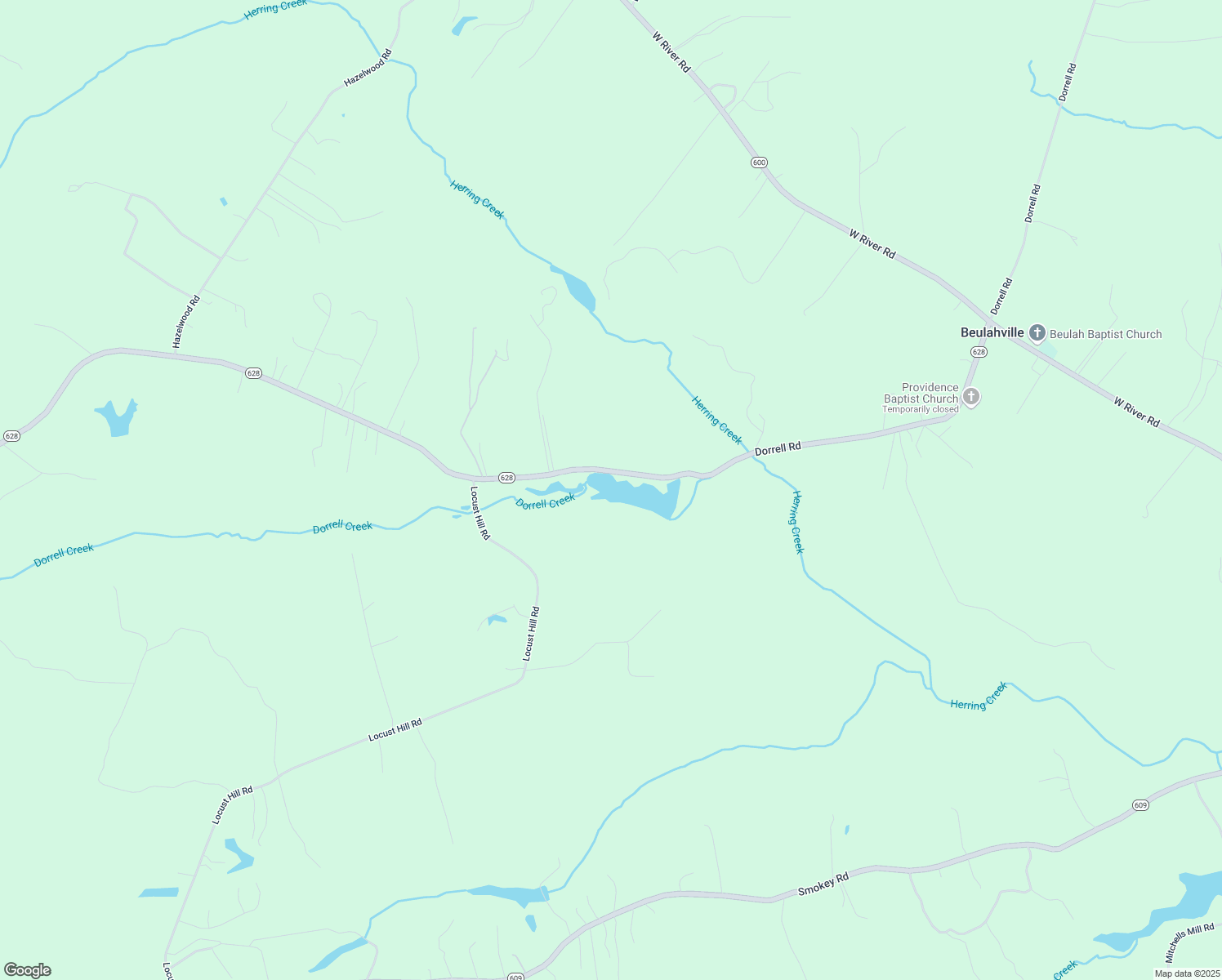 map of restaurants, bars, coffee shops, grocery stores, and more near 3664 Dorrell Road in Aylett