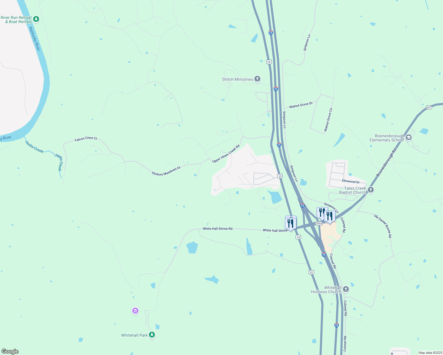 map of restaurants, bars, coffee shops, grocery stores, and more near 916 Country Oaks Drive in Richmond