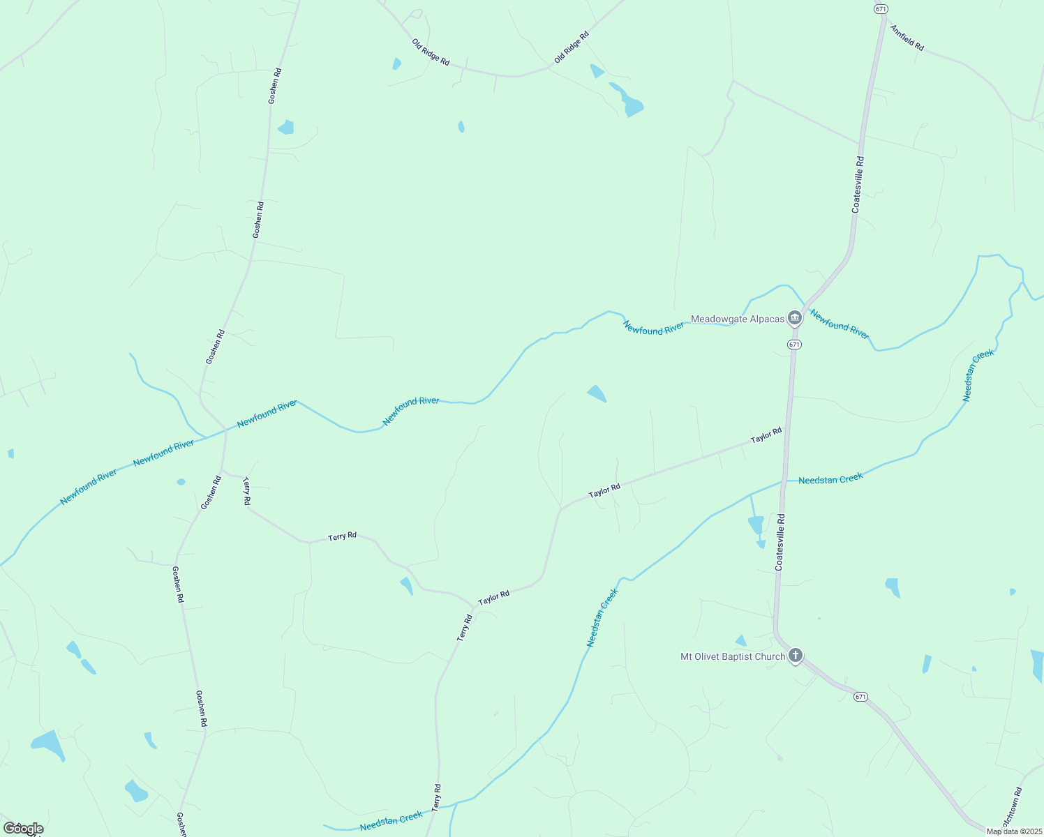 map of restaurants, bars, coffee shops, grocery stores, and more near 16111 Taylor Ridge Ln in Beaverdam