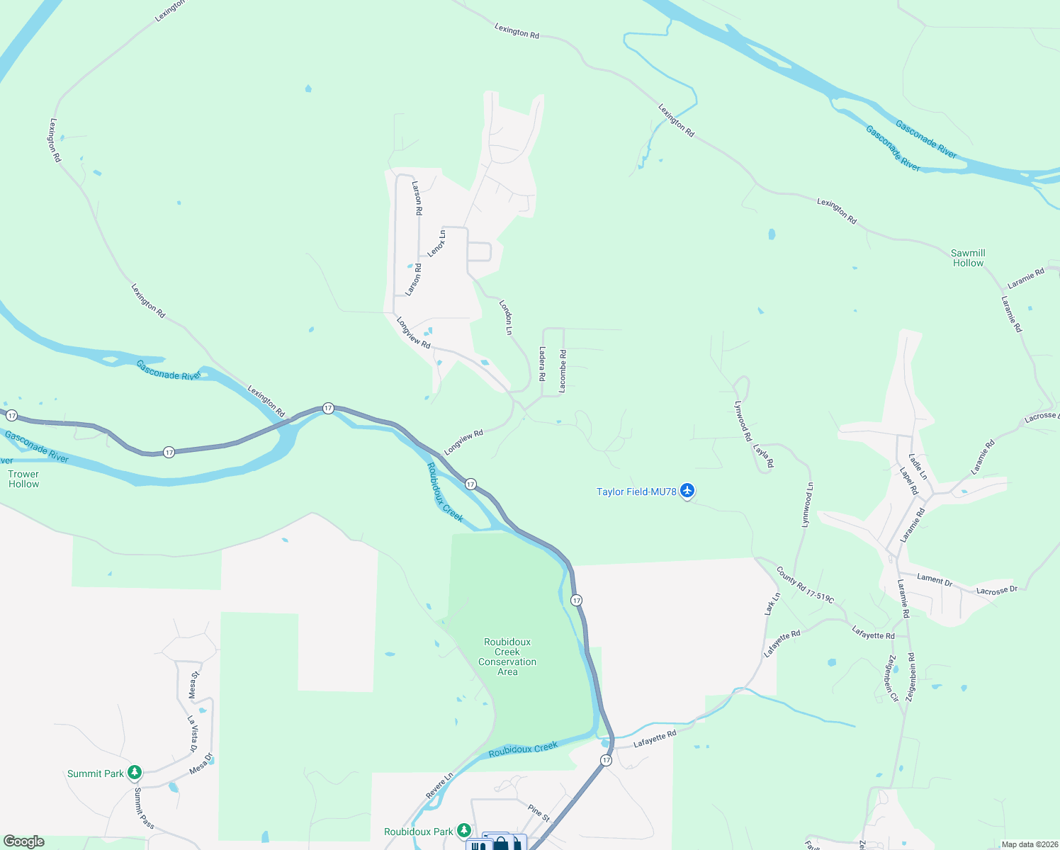 map of restaurants, bars, coffee shops, grocery stores, and more near 19882 Lannigan Road in Waynesville