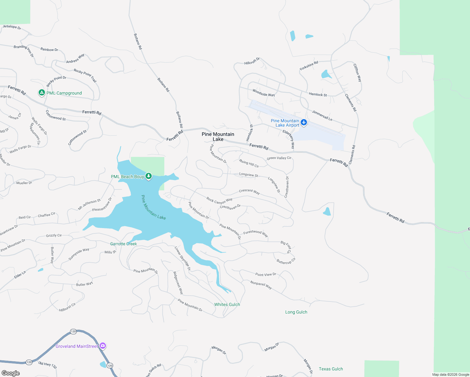 map of restaurants, bars, coffee shops, grocery stores, and more near 20650 Crescent Way in Groveland