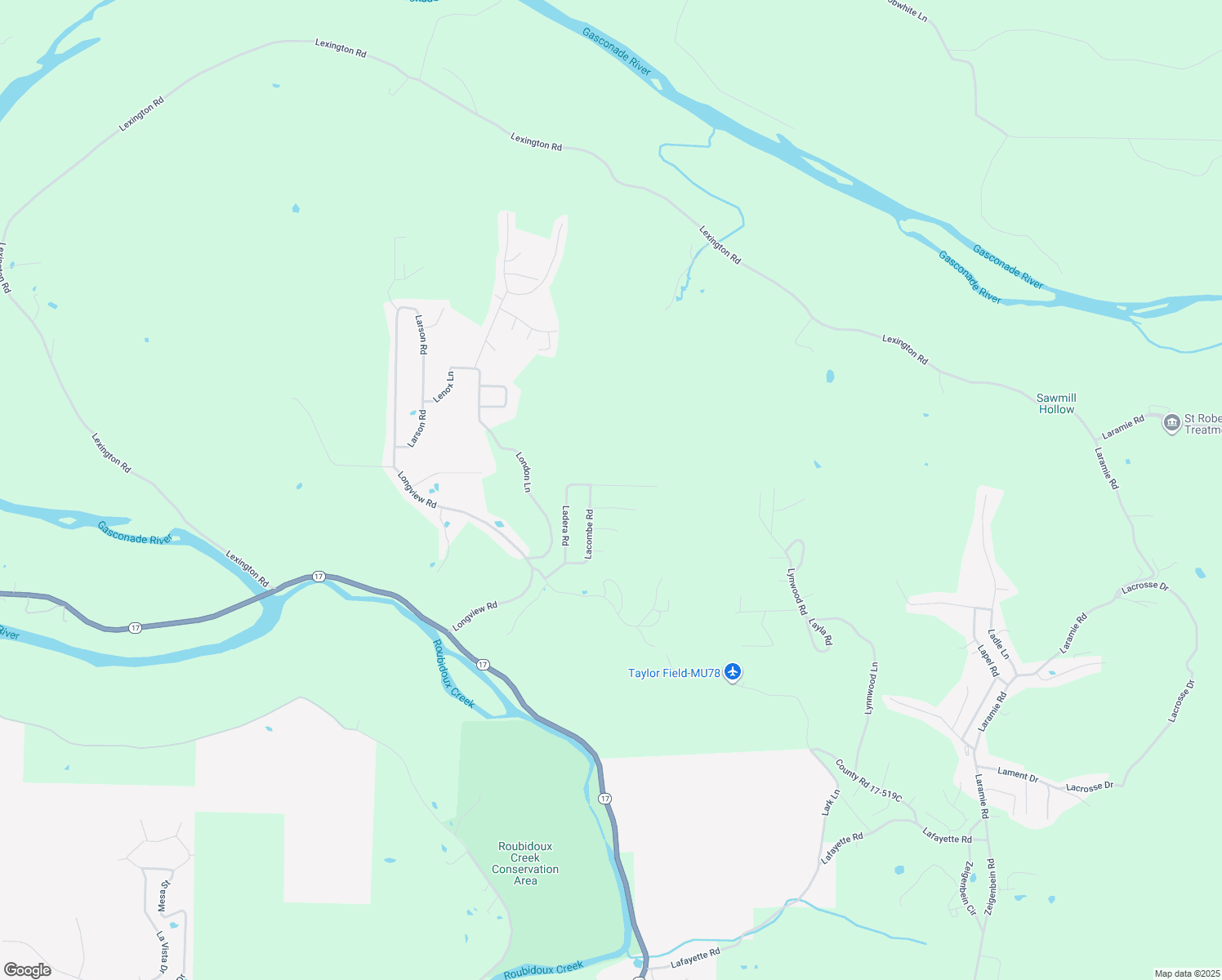 map of restaurants, bars, coffee shops, grocery stores, and more near 18989 Ladera Road in Waynesville