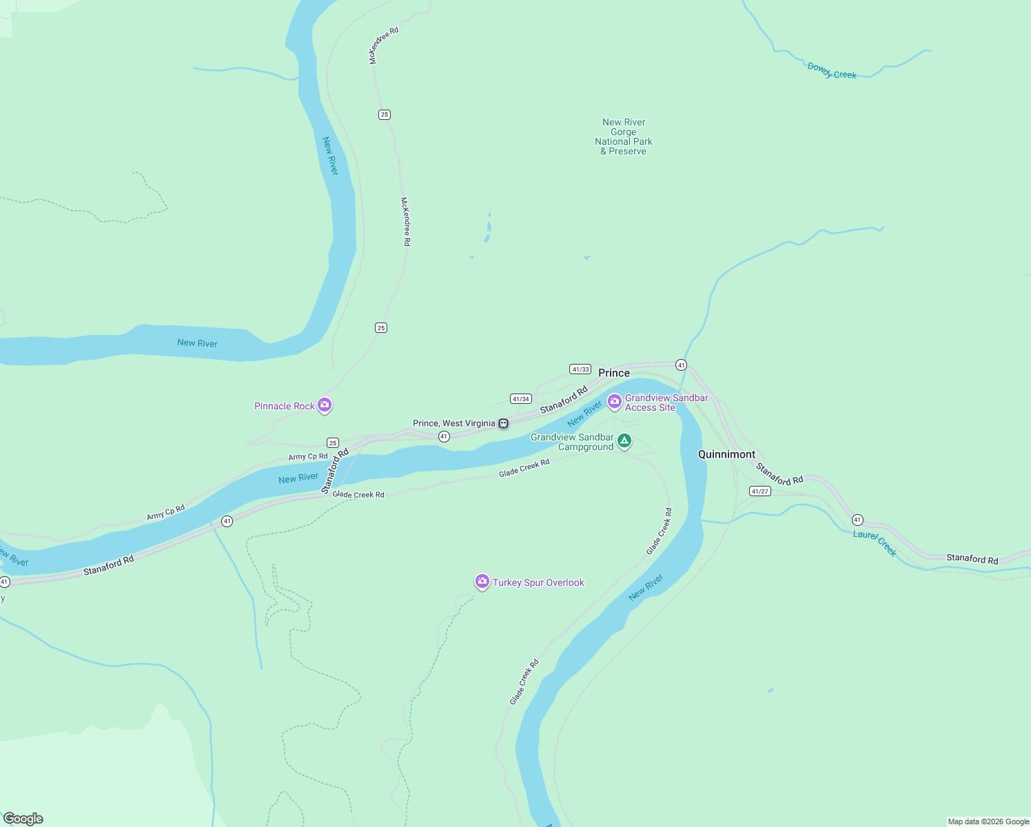 map of restaurants, bars, coffee shops, grocery stores, and more near 15 Depot Road in Prince