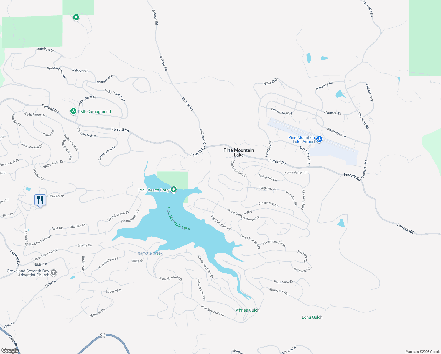 map of restaurants, bars, coffee shops, grocery stores, and more near 20565 Nob Hill Circle in Groveland
