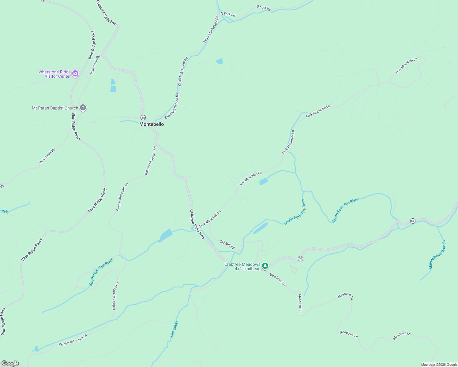 map of restaurants, bars, coffee shops, grocery stores, and more near Fork Mountain Lane in Montebello